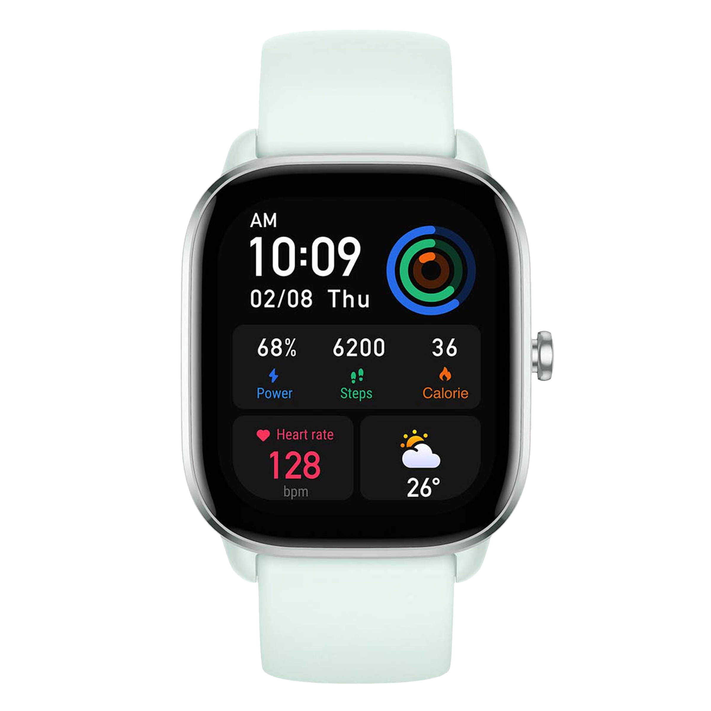 Amazfit GTS 4 Mini Smartwatch with Activity Tracker (41.91mm HD AMOLED Display, 5ATM Water Resistant, Blue Strap) Amazfit GTS 4 Mini Smartwatch with Activity Tracker (41.91mm HD AMOLED Display, 5ATM Water Resistant, Blue Strap)_1