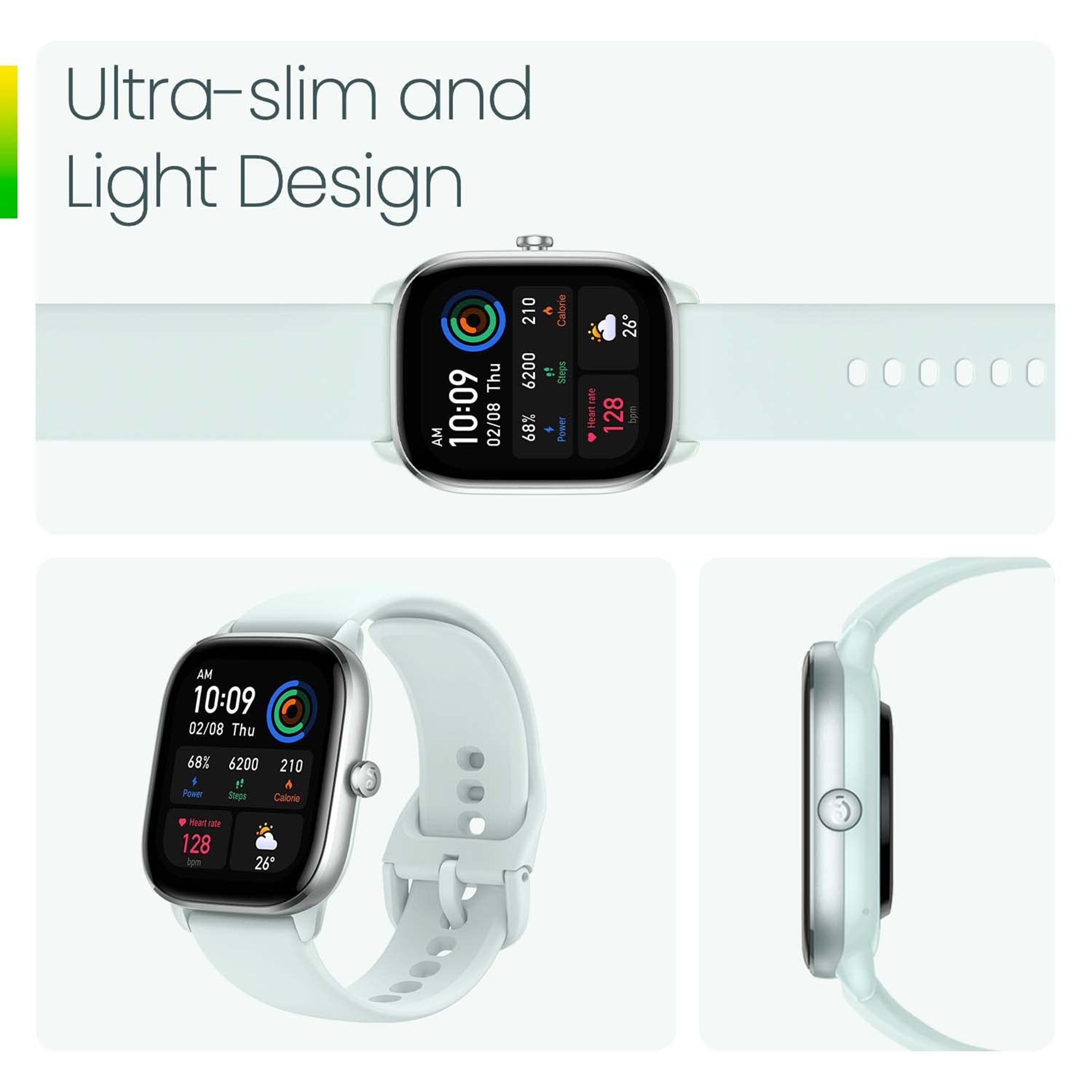 Amazfit GTS 4 Mini Smartwatch with Activity Tracker (41.91mm HD AMOLED Display, 5ATM Water Resistant, Blue Strap) Amazfit GTS 4 Mini Smartwatch with Activity Tracker (41.91mm HD AMOLED Display, 5ATM Water Resistant, Blue Strap)_6