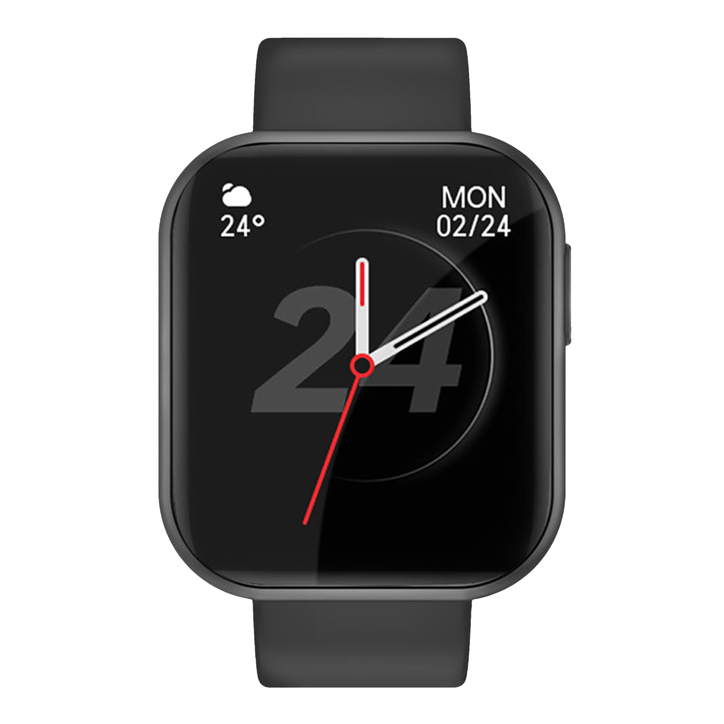 JUST CORSECA Snugar Smartwatch with Bluetooth Calling (42.92mm LCD Color Display, IP67 Water Resistant, Black Strap)_1