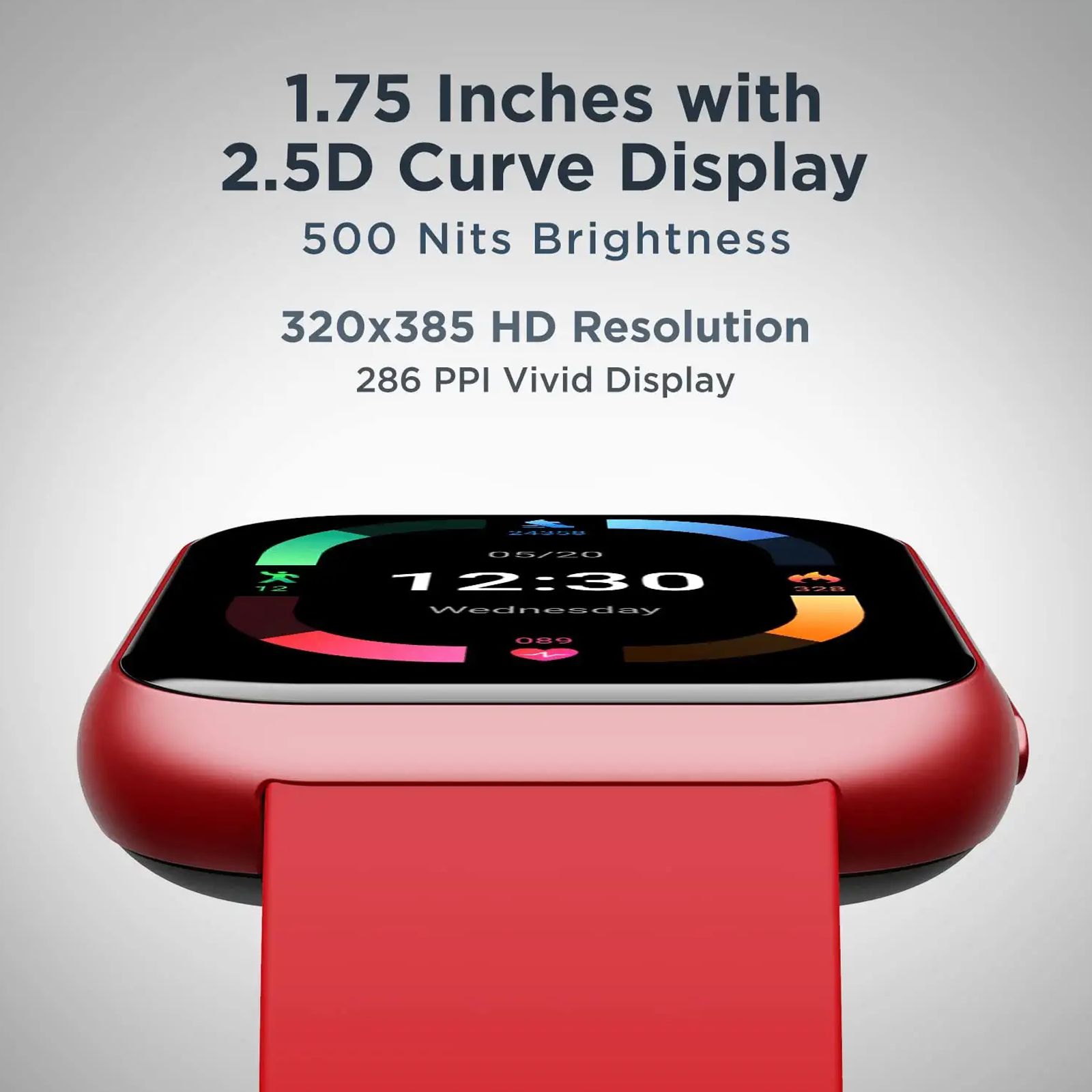 boAt Blaze Smartwatch with Bluetooth Calling (44.5mm HD Curved Display, 3ATM Water Resistant, Raging Red Strap) boAt Blaze Smartwatch with Bluetooth Calling (44.5mm HD Curved Display, 3ATM Water Resistant, Raging Red Strap)_7