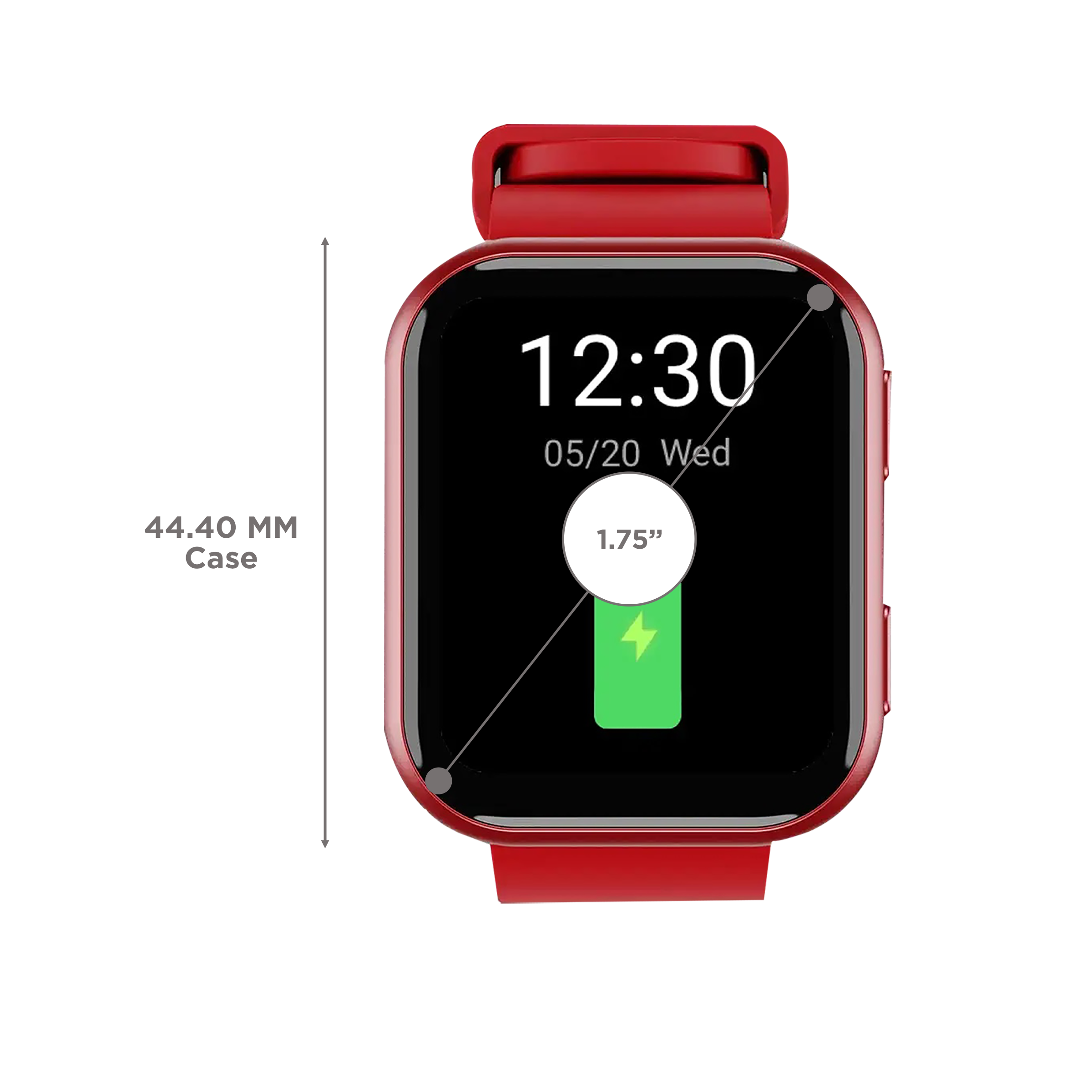 boAt Blaze Smartwatch with Bluetooth Calling (44.5mm HD Curved Display, 3ATM Water Resistant, Raging Red Strap) boAt Blaze Smartwatch with Bluetooth Calling (44.5mm HD Curved Display, 3ATM Water Resistant, Raging Red Strap)_3