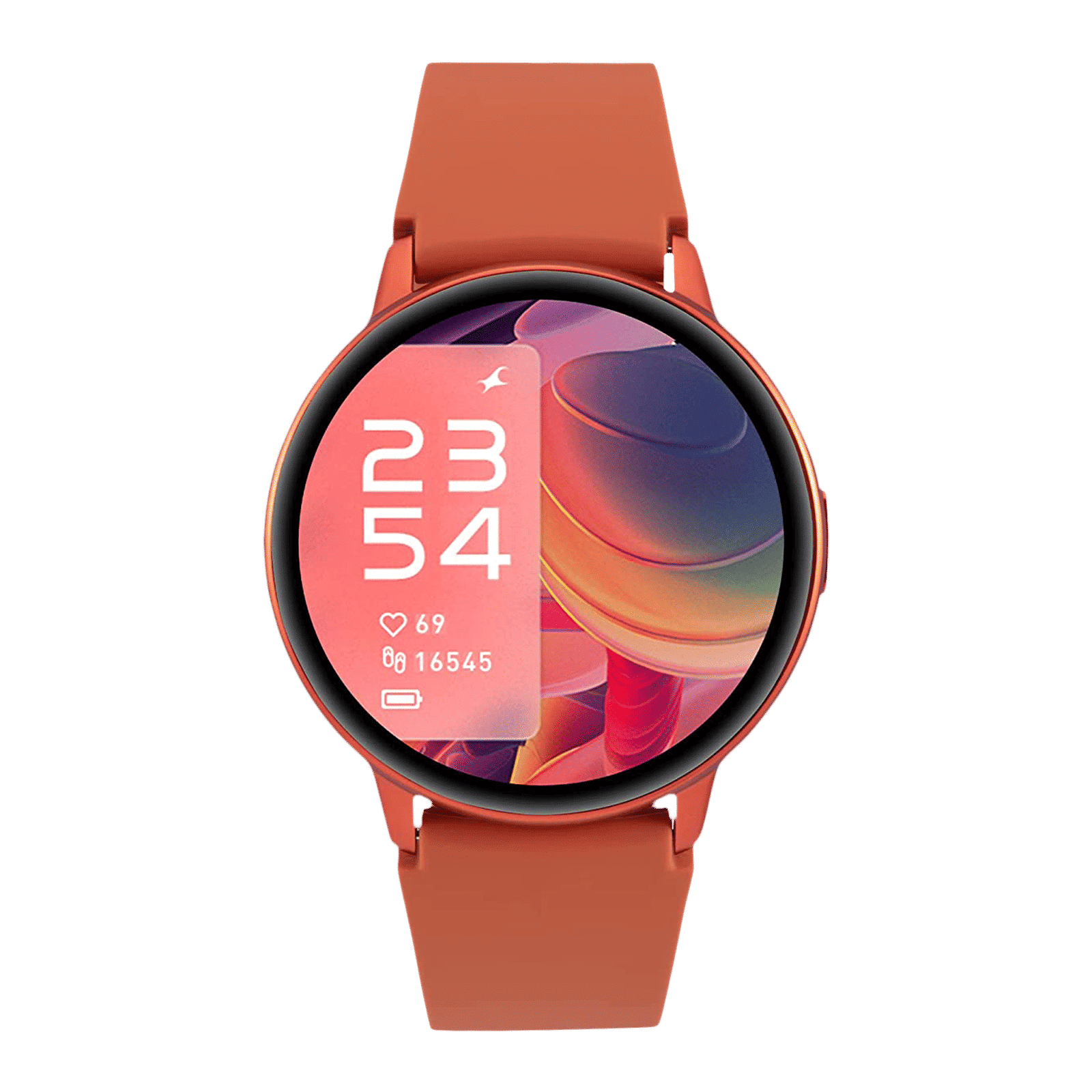 fastrack Reflex Play Smartwatch with Activity Tracker (33.02mm AMOLED Display, IP68 Water Resistant, Dazzling Orange Strap) fastrack Reflex Play Smartwatch with Activity Tracker (33.02mm AMOLED Display, IP68 Water Resistant, Dazzling Orange Strap)_1