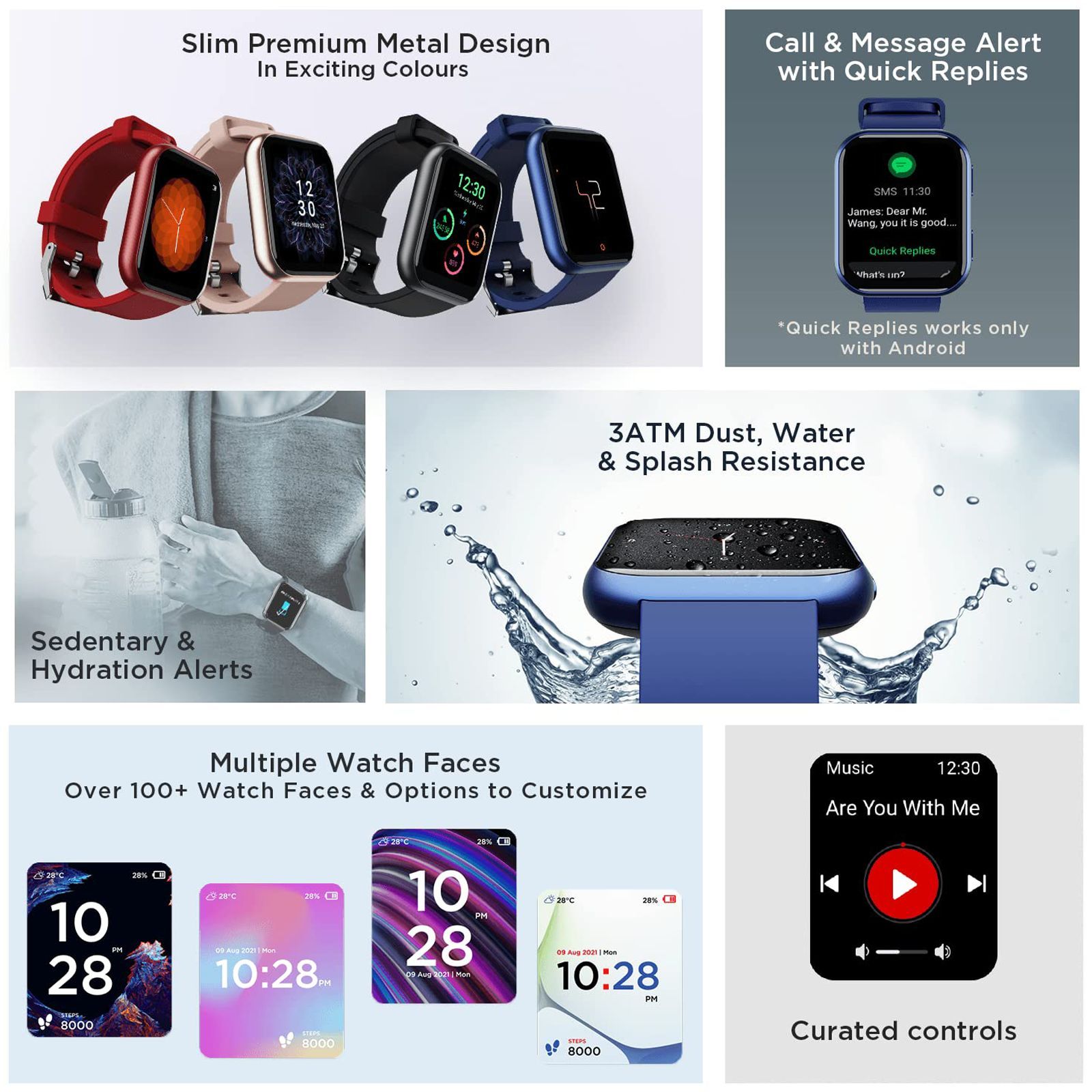 boAt Blaze Smartwatch with Activity Tracker (44.4mm with HD Display, Water Resistant, Deep Blue Strap) boAt Blaze Smartwatch with Activity Tracker (44.4mm with HD Display, Water Resistant, Deep Blue Strap)_9
