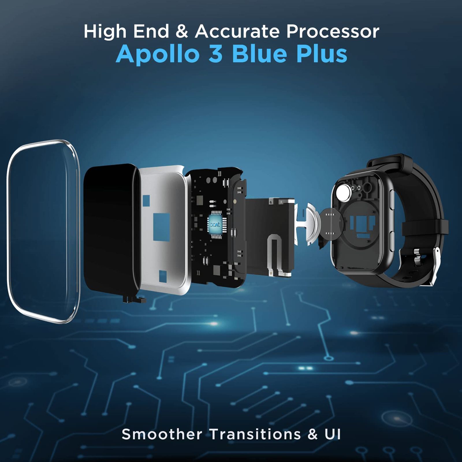 boAt Blaze Smartwatch with Activity Tracker (44.5mm HD Display, 3ATM Water Resistant, Active Black Strap) boAt Blaze Smartwatch with Activity Tracker (44.5mm HD Display, 3ATM Water Resistant, Active Black Strap)_9