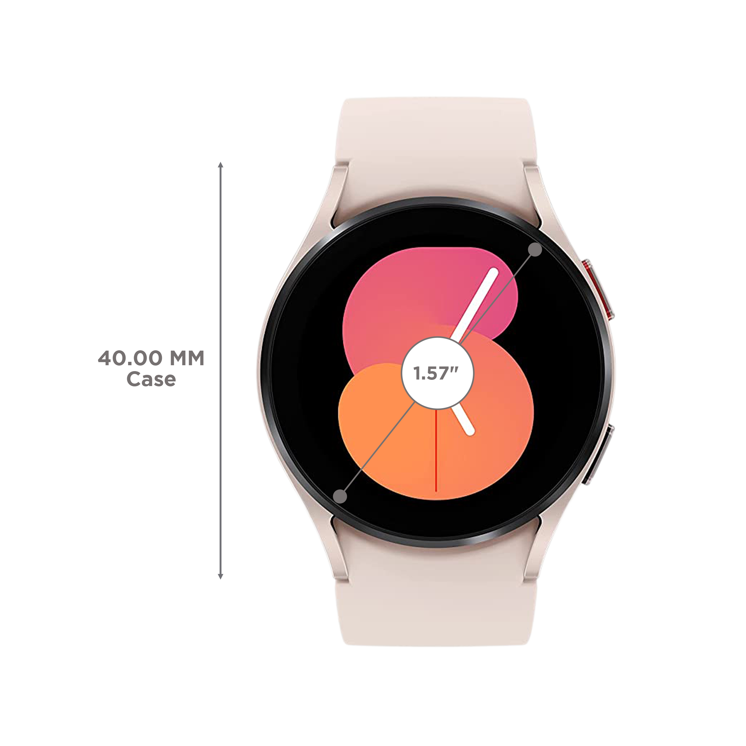 SAMSUNG Galaxy Watch5 GPS+Wi-Fi+Bluetooth Wear OS Smartwatch (40mm Super AMOLED Display, Water Resistant, Pink Gold Strap)_3