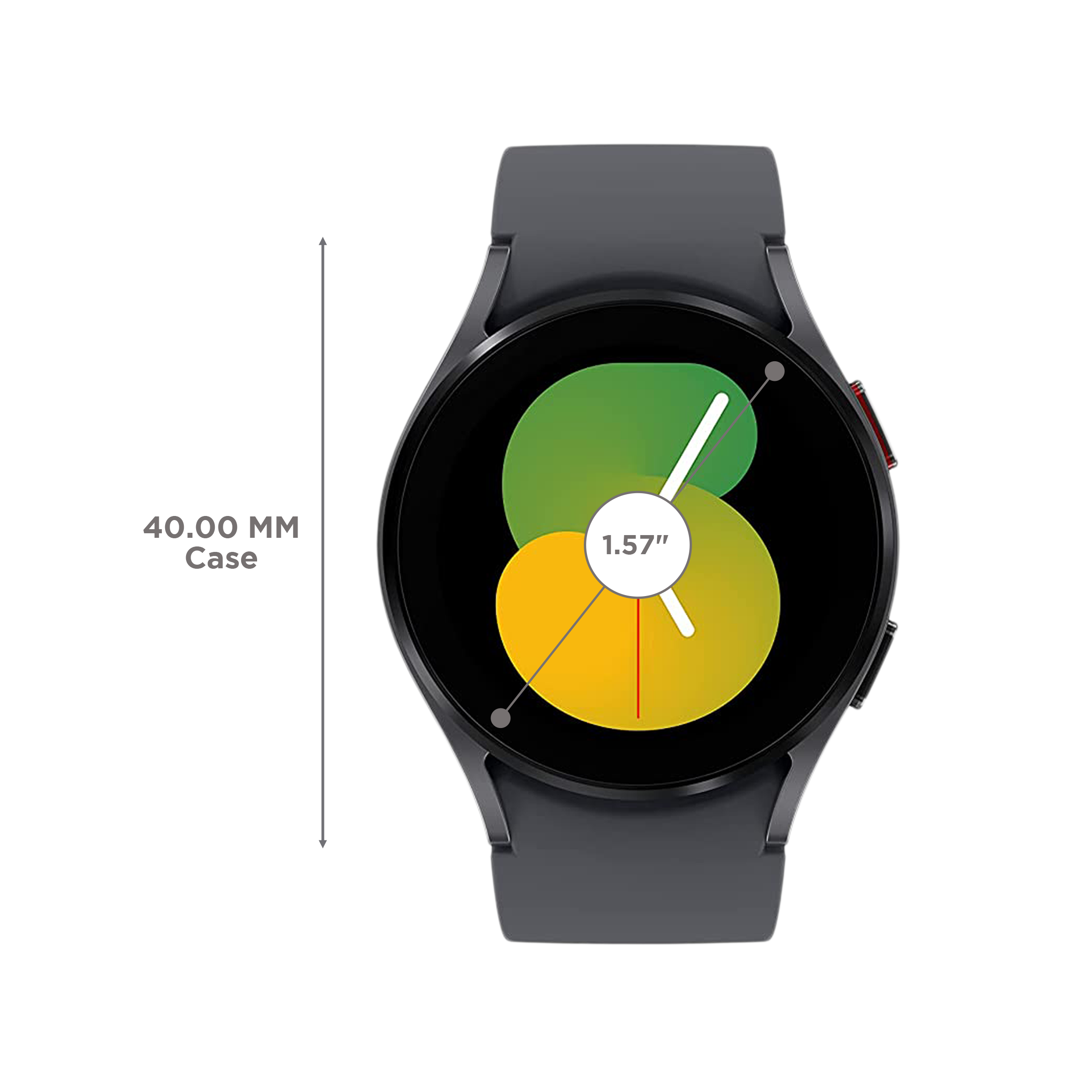 SAMSUNG Galaxy Watch5 GPS+Wi-Fi+4G SIM+Bluetooth Wear OS Smartwatch (40mm Super AMOLED Display, Water Resistant, Graphite Strap)_3