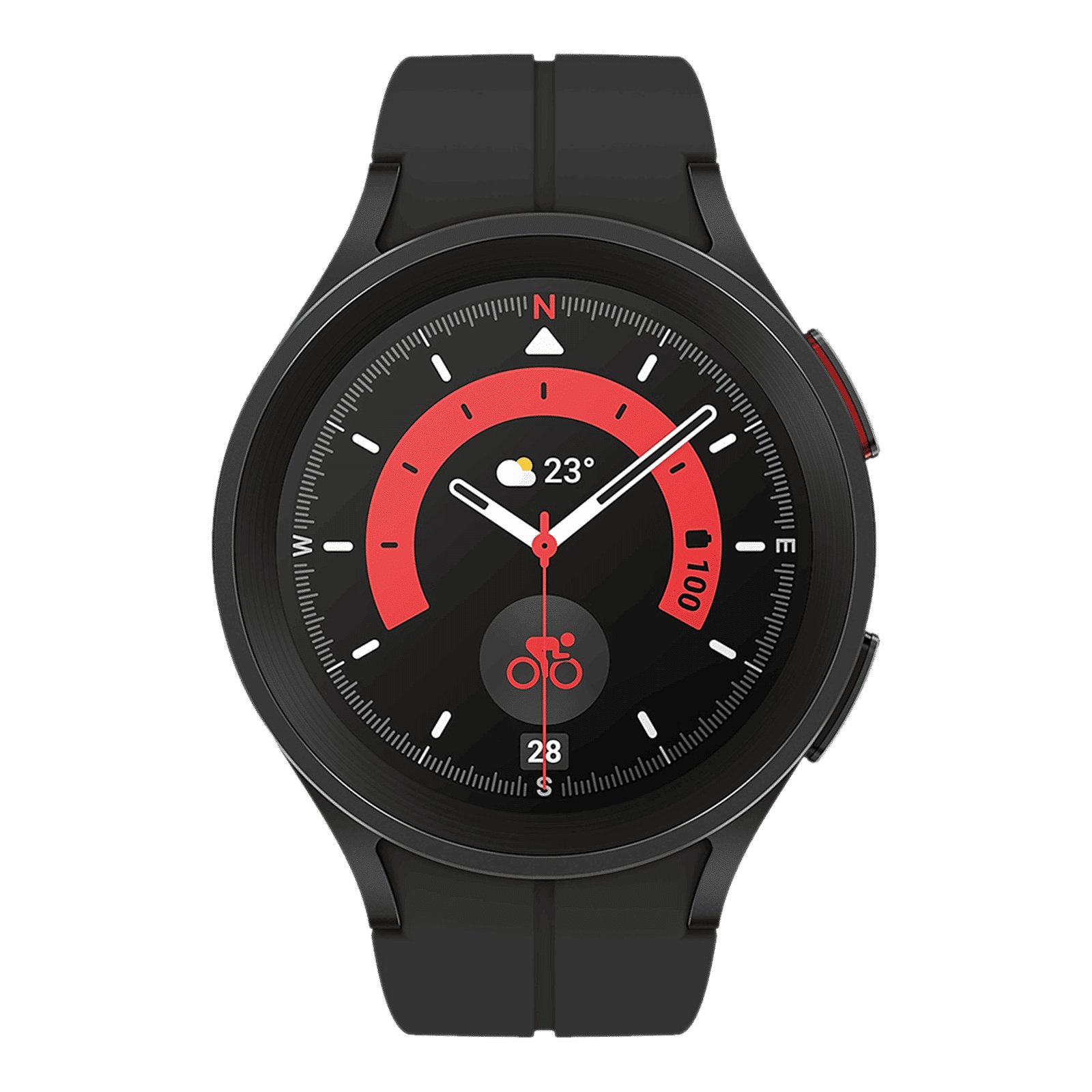 SAMSUNG Galaxy Watch5 Pro GPS+Wi-Fi+Bluetooth Wear OS Smartwatch (45mm Super AMOLED Display, Water Resistant, Black Titanium Strap)_1