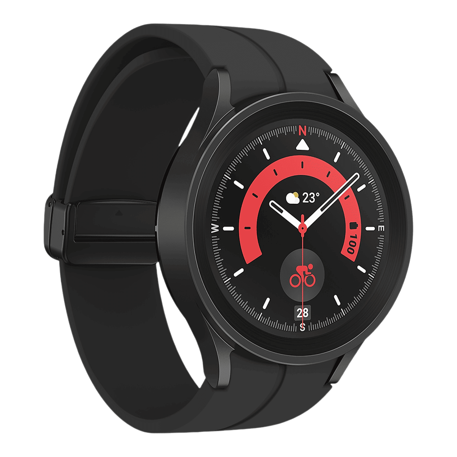 SAMSUNG Galaxy Watch5 Pro GPS+Wi-Fi+Bluetooth Wear OS Smartwatch (45mm Super AMOLED Display, Water Resistant, Black Titanium Strap)_6