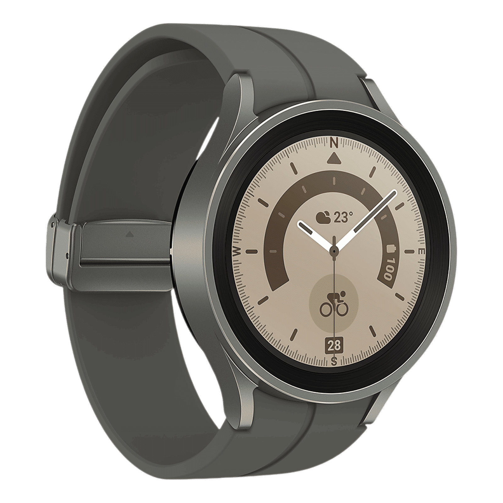 SAMSUNG Galaxy Watch5 Pro GPS+Wi-Fi+Bluetooth Wear OS Smartwatch (45mm Super AMOLED Display, Water Resistant, Grey Titanium Strap)_6