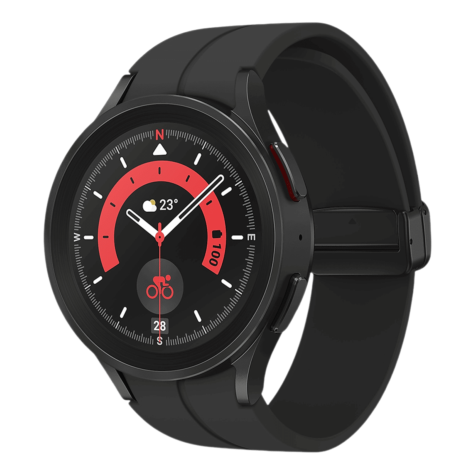 SAMSUNG Galaxy Watch5 Pro GPS+Wi-Fi+4G SIM+Bluetooth Wear OS Smartwatch (45mm Super AMOLED Display, Water Resistant, Black Titanium Strap) SAMSUNG Galaxy Watch5 Pro GPS+Wi-Fi+4G SIM+Bluetooth Wear OS Smartwatch (45mm Super AMOLED Display, Water Resistant, Black Titanium Strap)_4