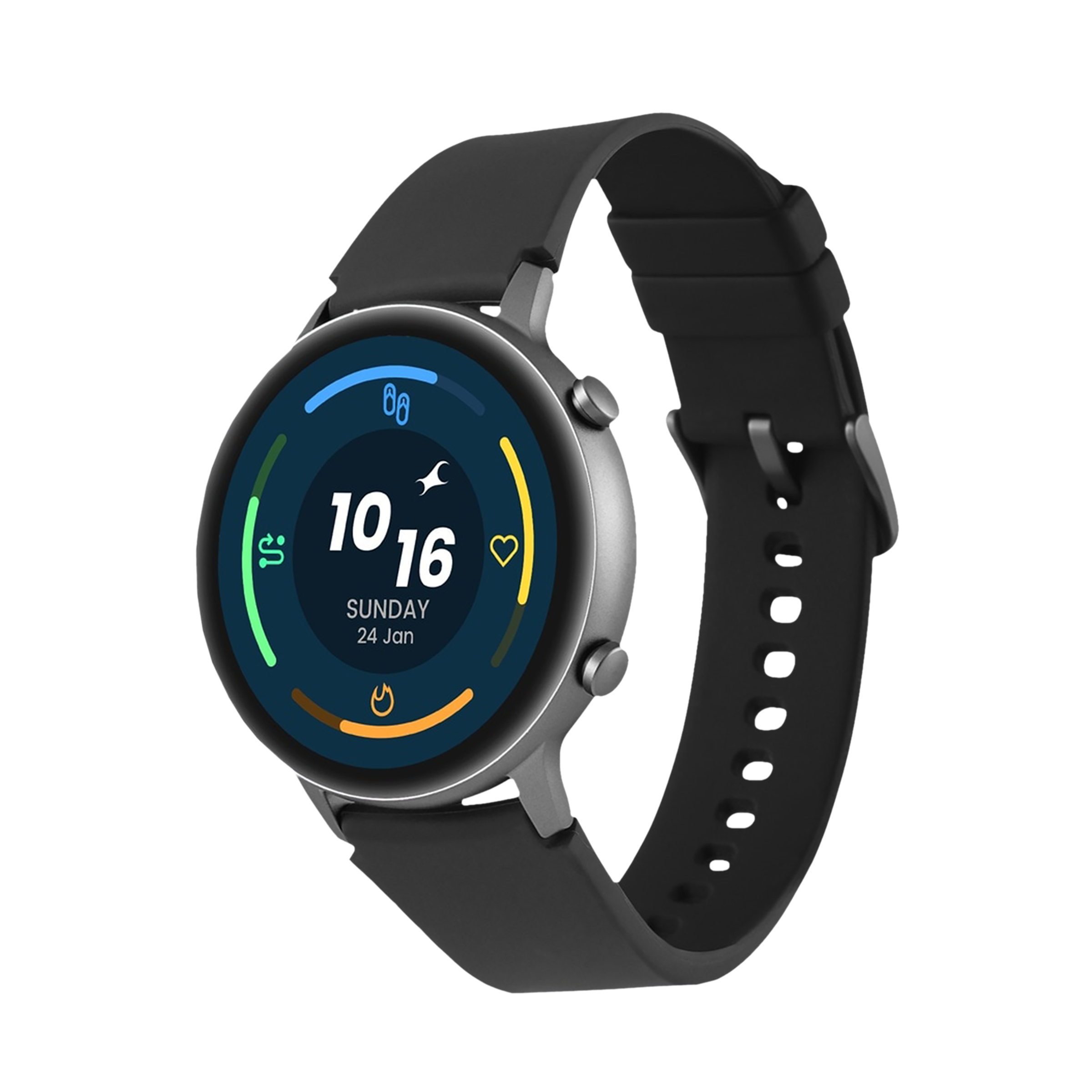 fastrack Reflex Play Plus Smartwatch with Bluetooth Calling (33.02mm AMOLED Display, IP68 Water Resistant, Black Strap)_4