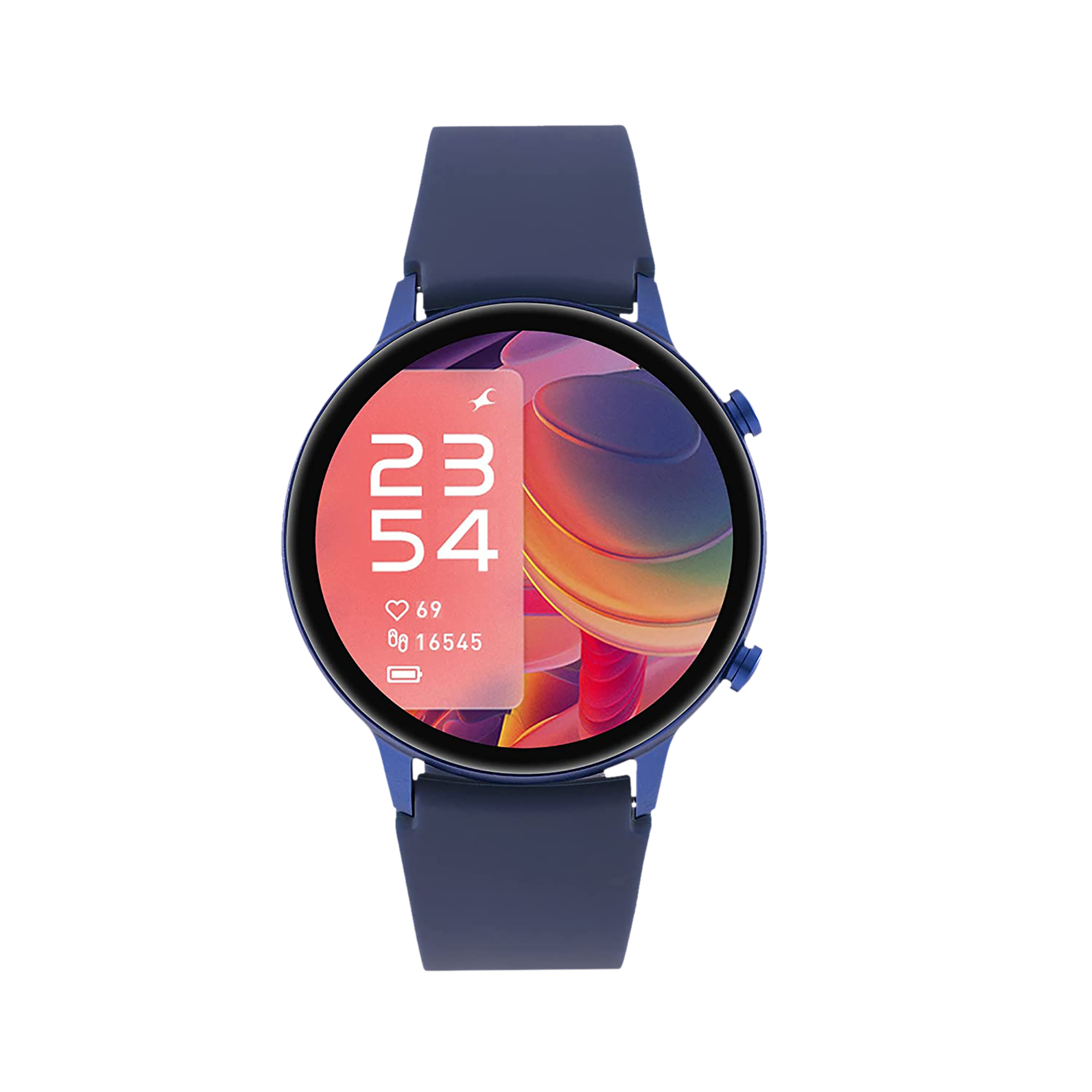 fastrack Reflex Play Plus Smartwatch with Bluetooth Calling (33.02mm AMOLED Display, IP68 Water Resistant, Blue Strap)_1