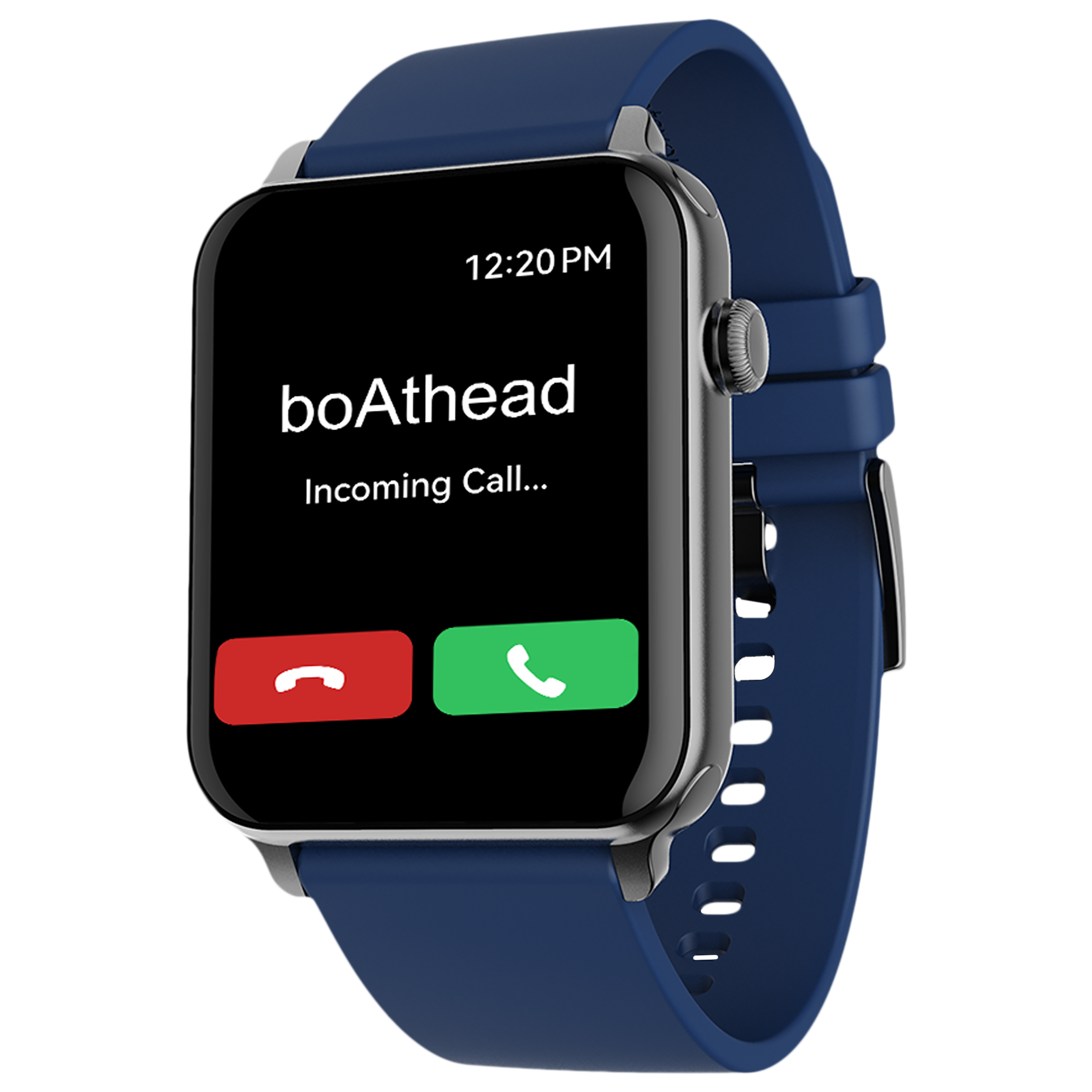 boAt Wave Voice Smartwatch with Bluetooth Calling (42.92mm HD Display, IP68 Water Resistant, Ink Blue Strap)_1