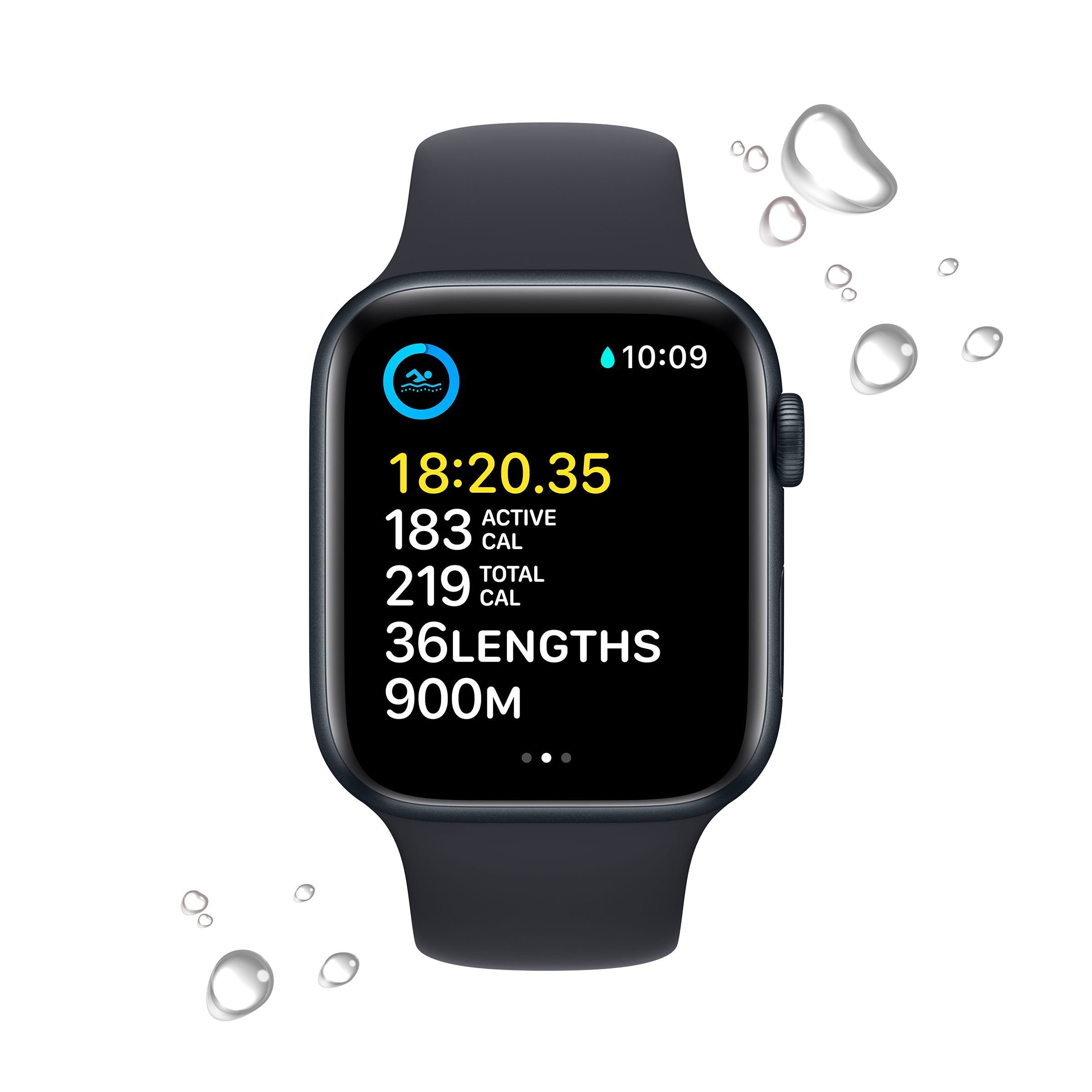 Apple Watch SE with Midnight Sports Band (44mm Retina LTPO OLED Display, Midnight Aluminium Case)_4