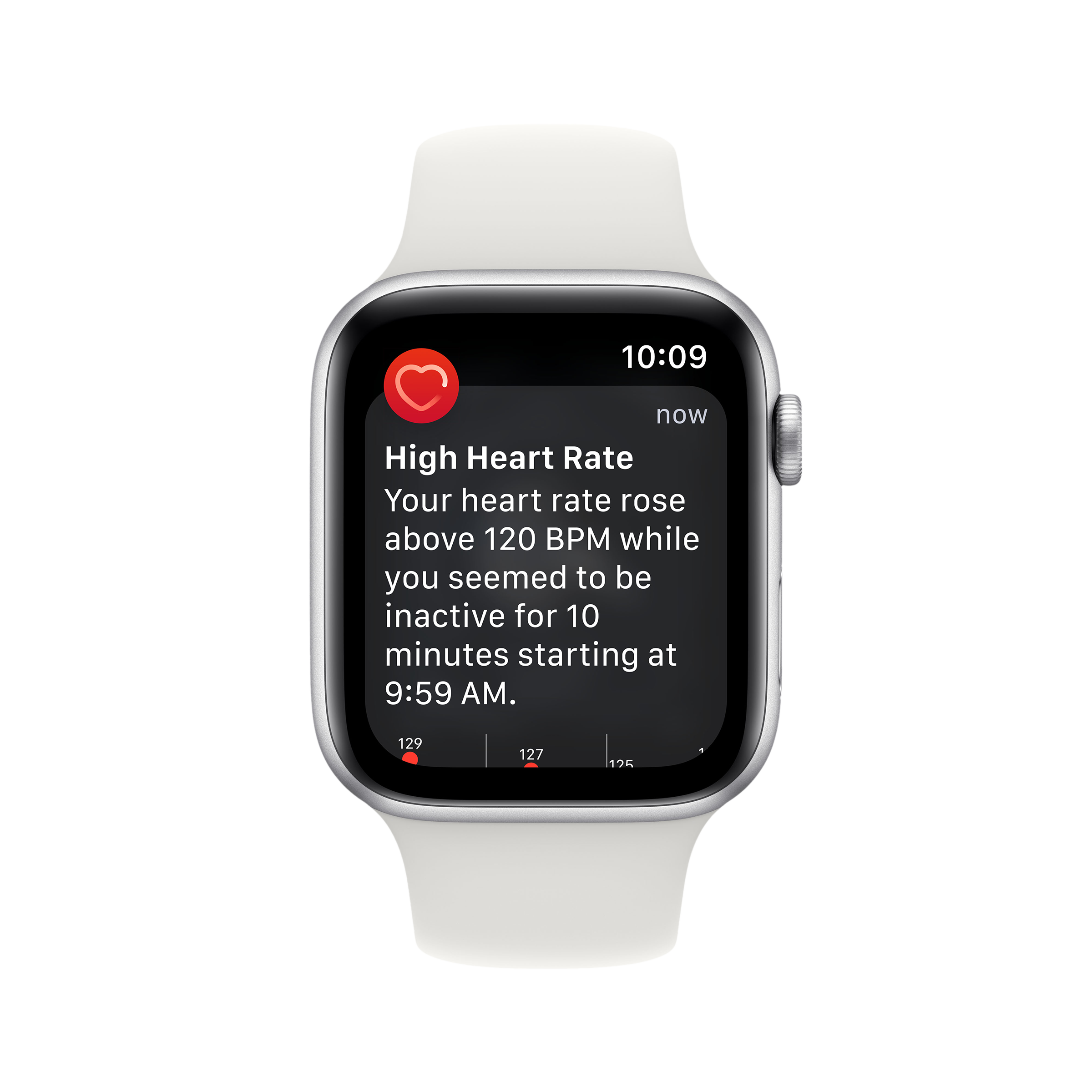 Apple Watch SE GPS with Sports Band (44mm Retina LTPO OLED Display, Silver Aluminium Case)_5