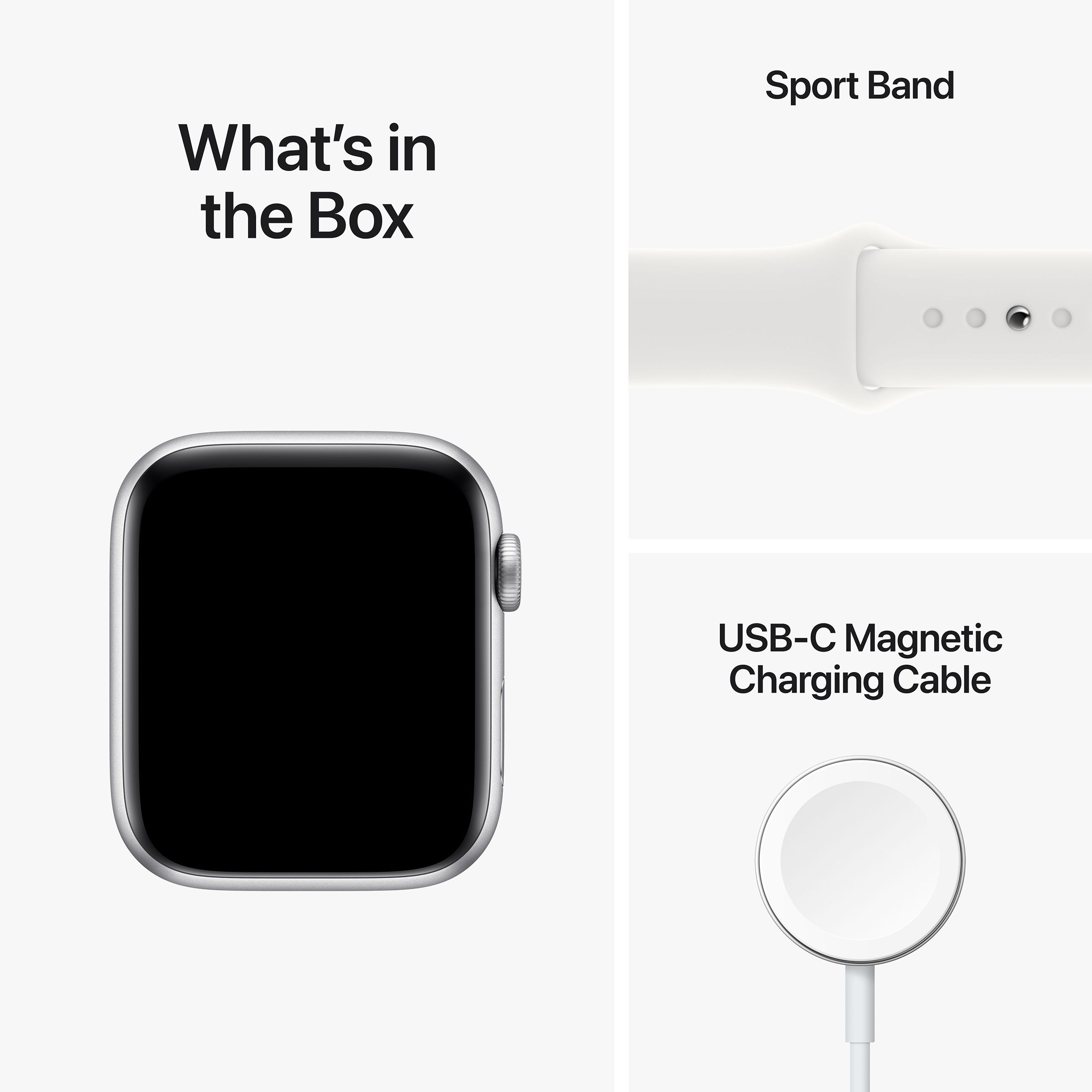 Apple Watch SE GPS with Sports Band (44mm Retina LTPO OLED Display, Silver Aluminium Case)_8
