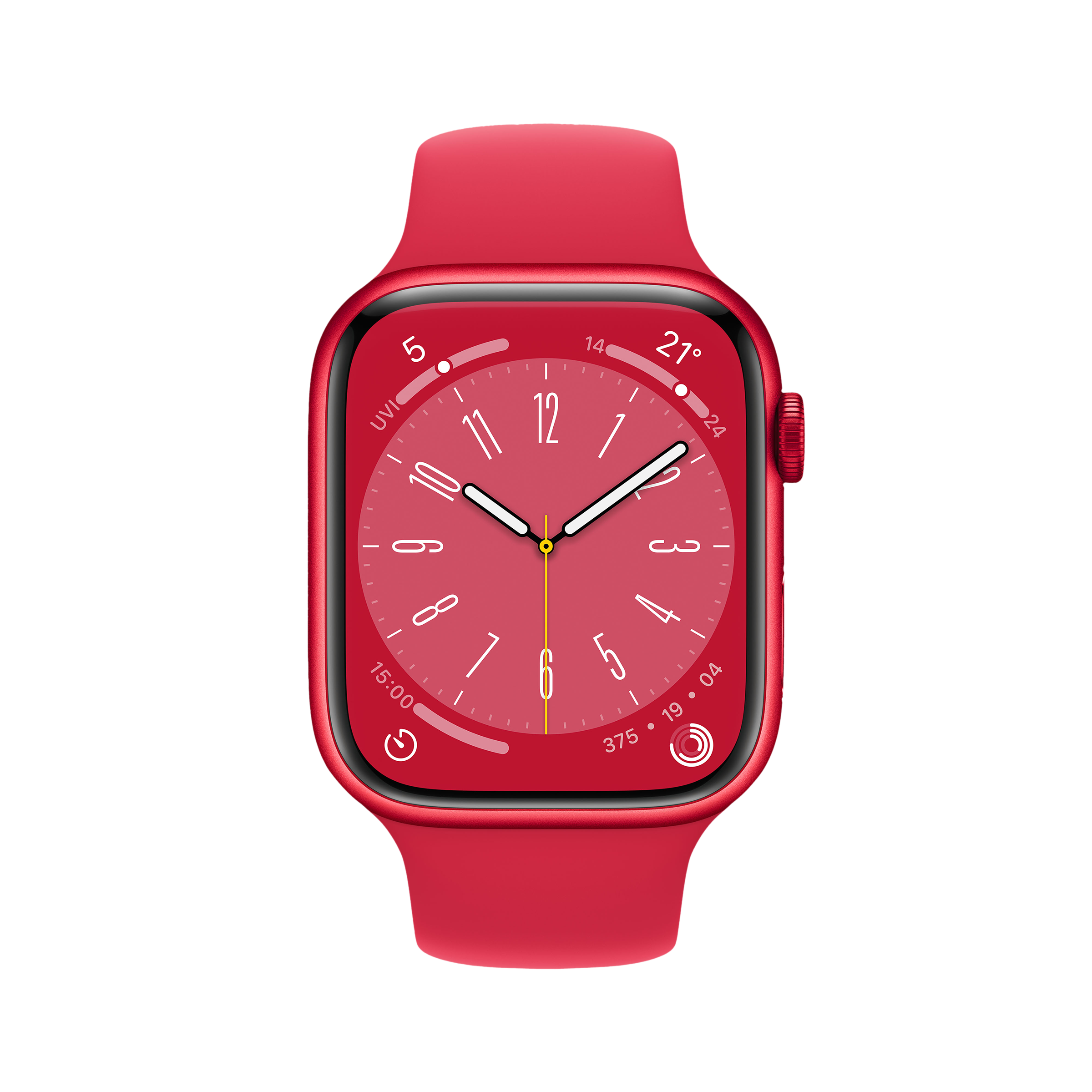 Apple Watch Series 8 GPS with Sports Band (45mm Retina LTPO OLED Display, Red Aluminium Case)_2