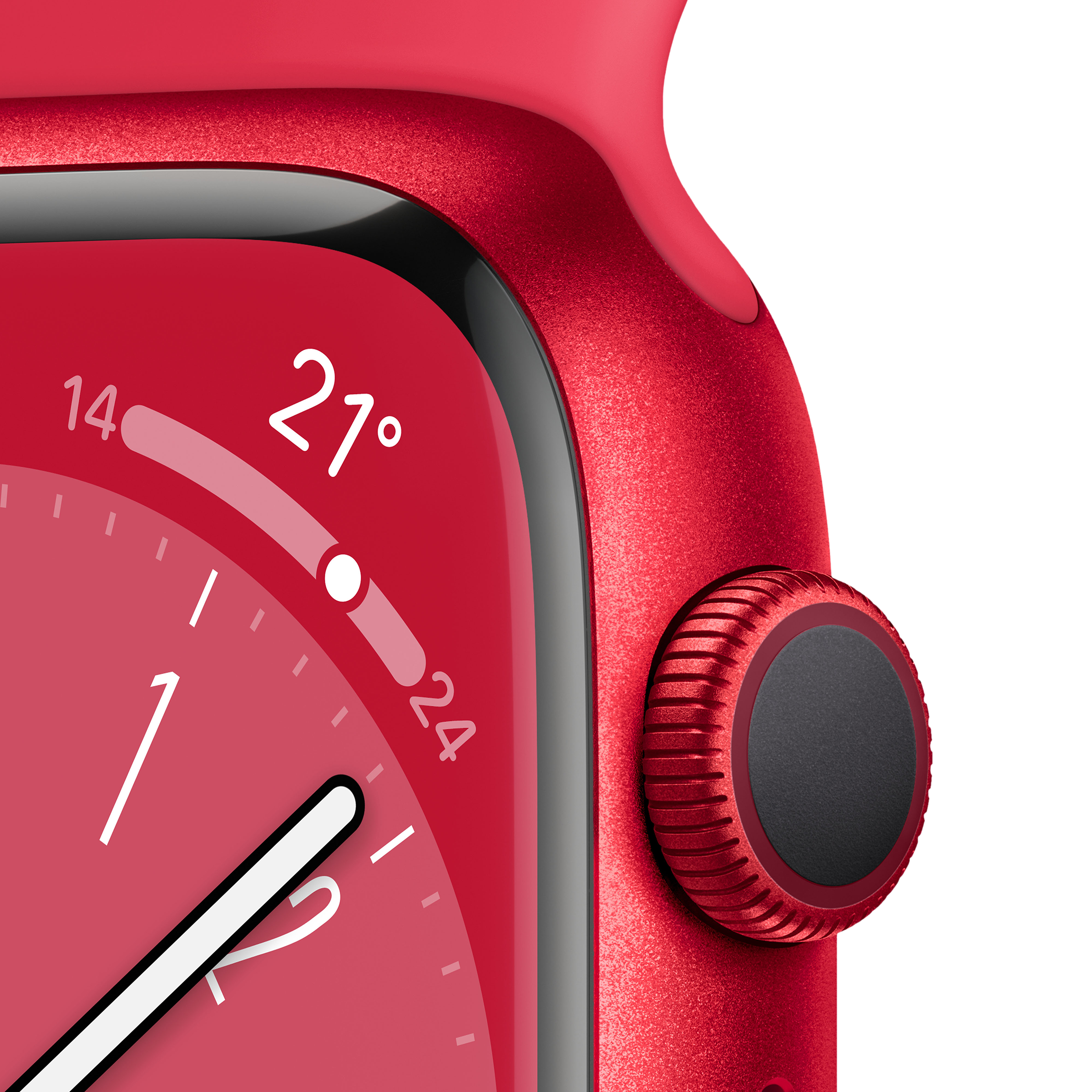 Apple Watch Series 8 GPS with Sports Band (45mm Retina LTPO OLED Display, Red Aluminium Case)_3