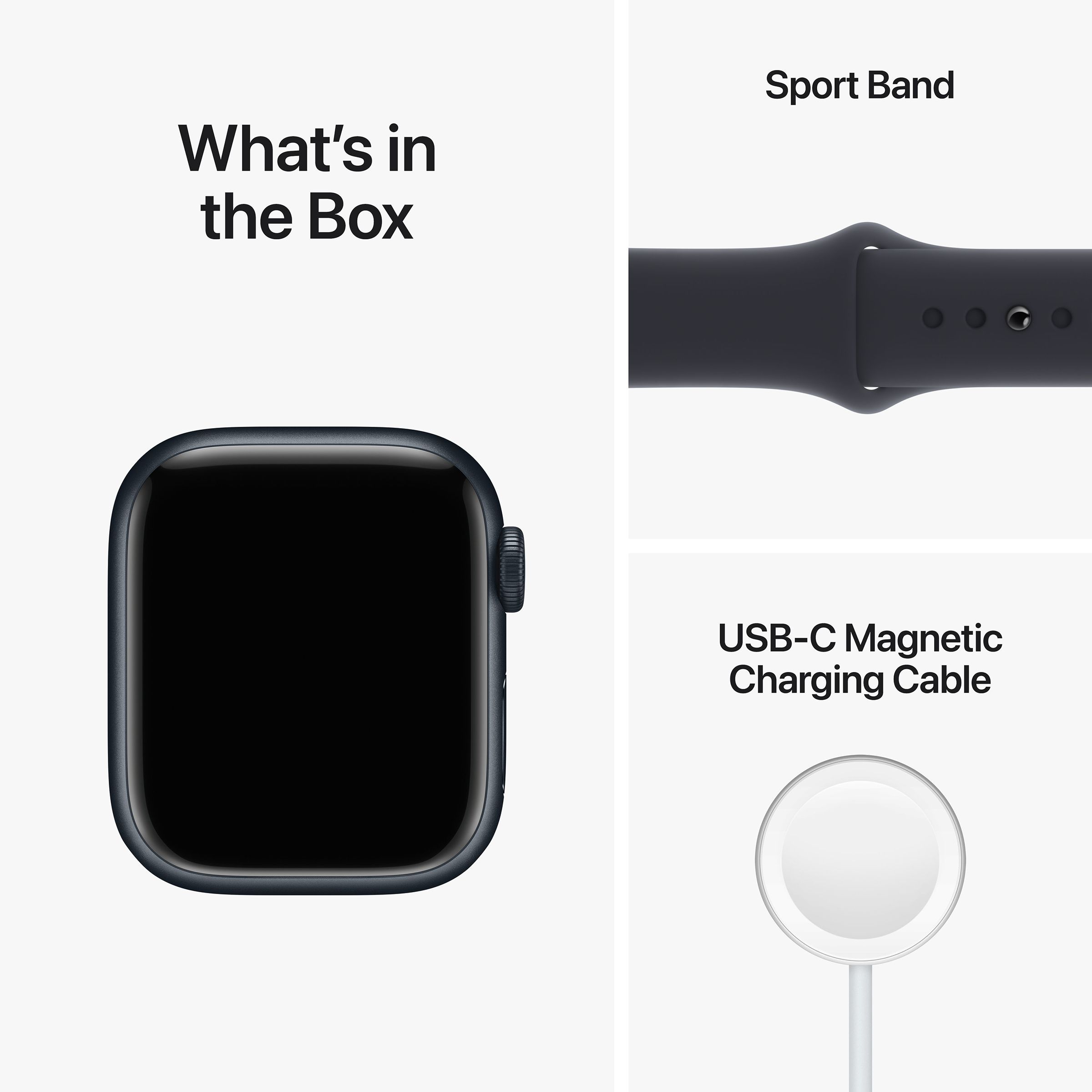 Apple Watch Series 8 with Midnight Sports Band (41mm Retina LTPO OLED Display, Midnight Aluminium Case)_9