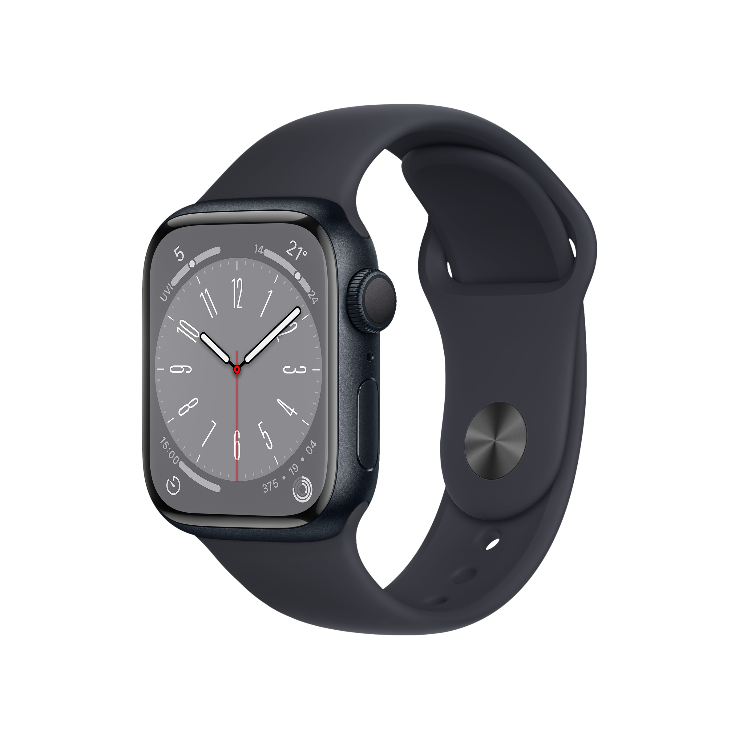 Apple Watch Series 8 with Midnight Sports Band (41mm Retina LTPO OLED Display, Midnight Aluminium Case)_1