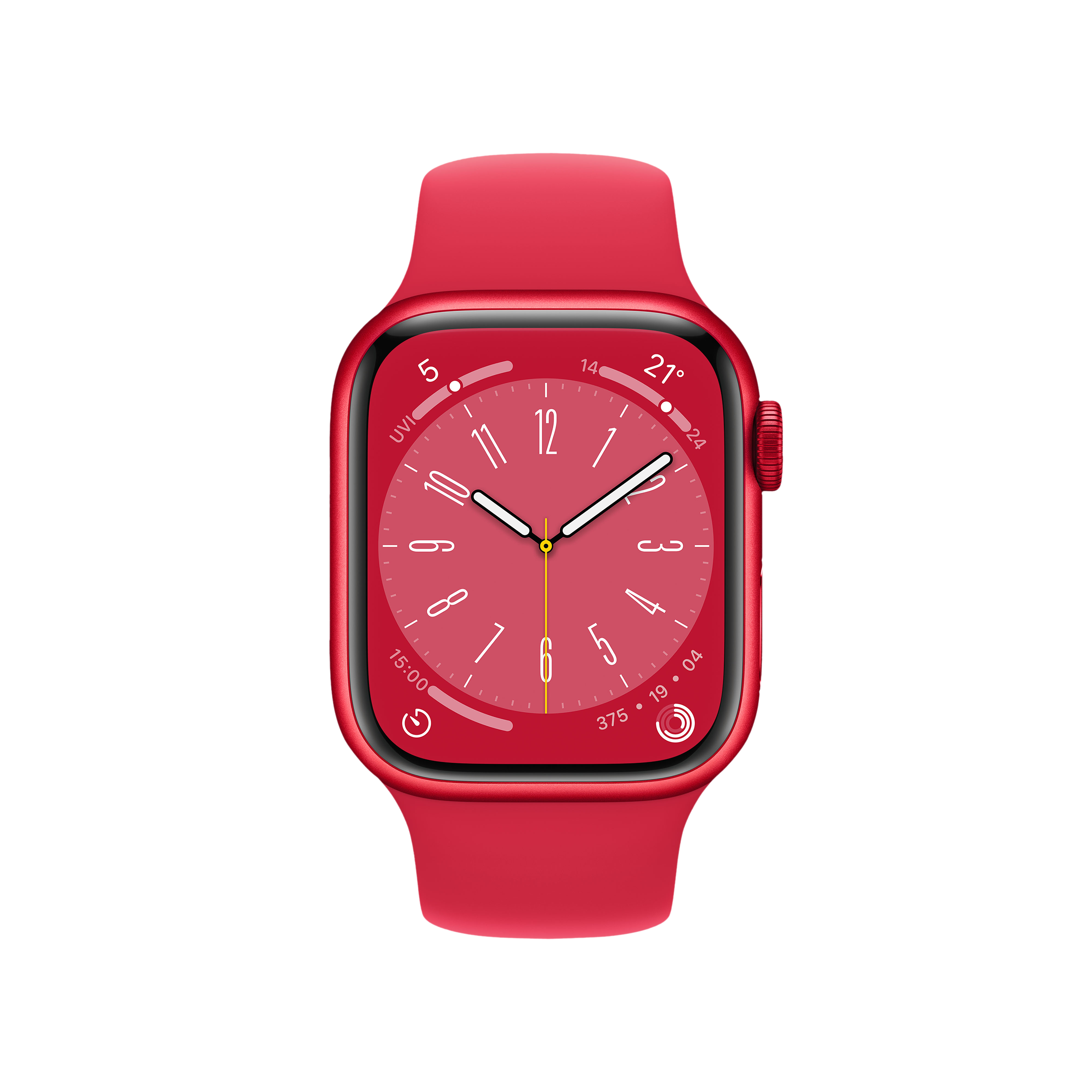Apple Watch Series 8 GPS with Sports Band (41mm Retina LTPO OLED Display, Red Aluminium Case)_2