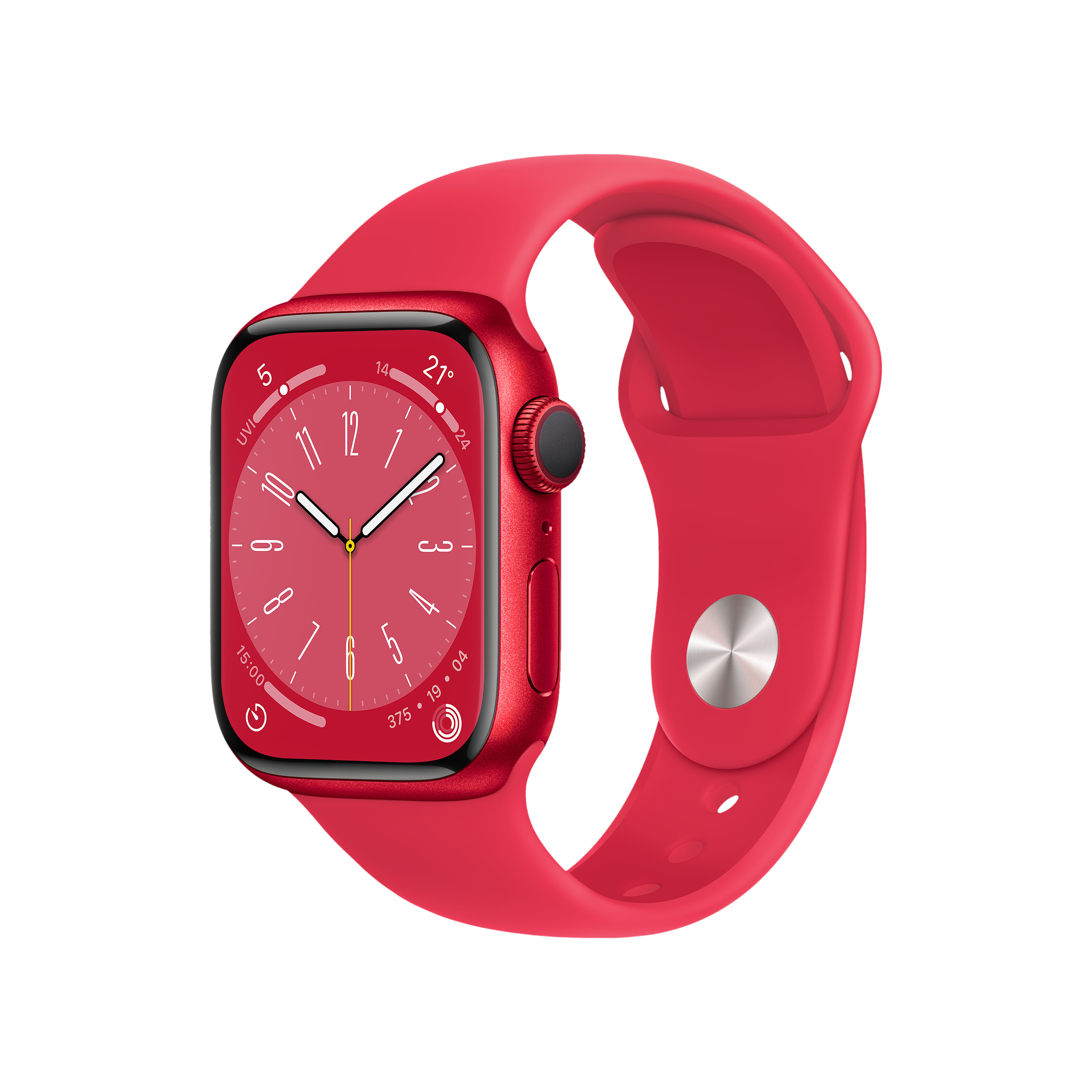 Apple Watch Series 8 GPS with Sports Band (41mm Retina LTPO OLED Display, Red Aluminium Case)_1