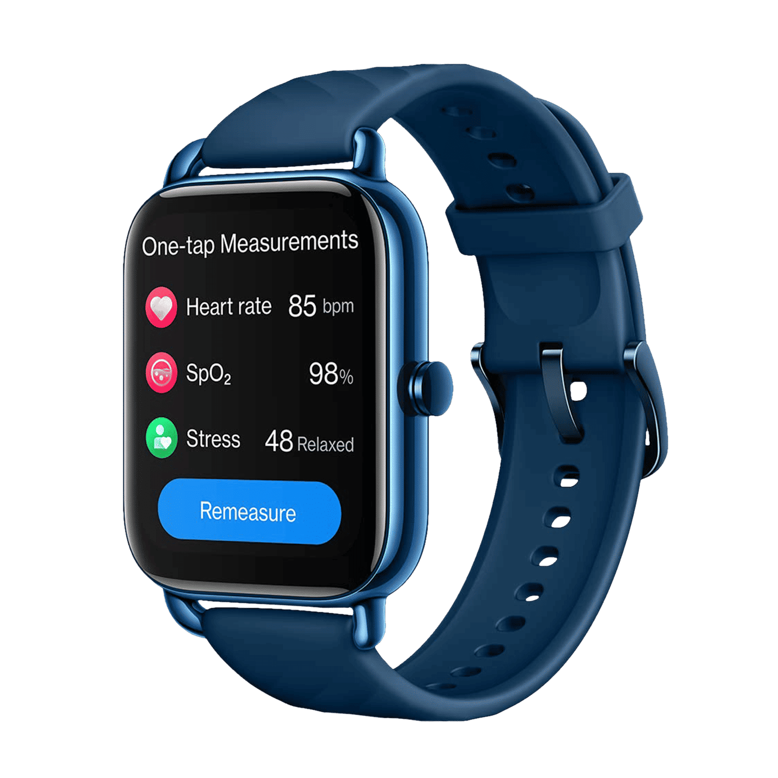 OnePlus Nord Smartwatch with Activity Tracker (45mm AMOLED Display, IP68 Water Resistant, Deep Blue Strap)_4