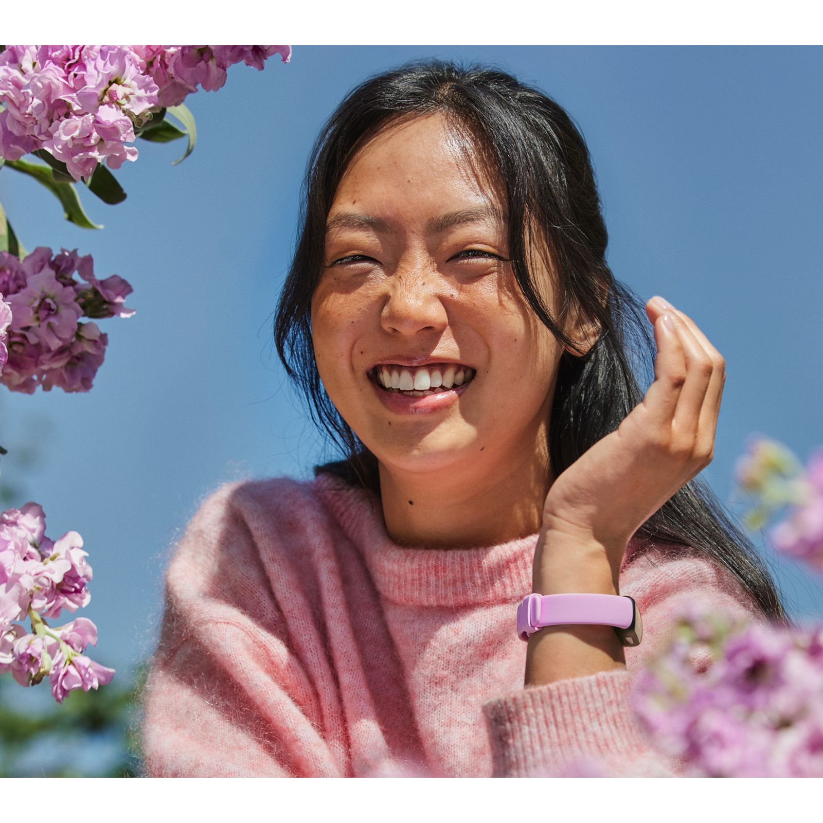 fitbit Inspire 3 Fitness Tracker with Stress Management (0.74 Inch Always-On AMOLED Display, Water Resistant, Lilac Bliss Strap)_6