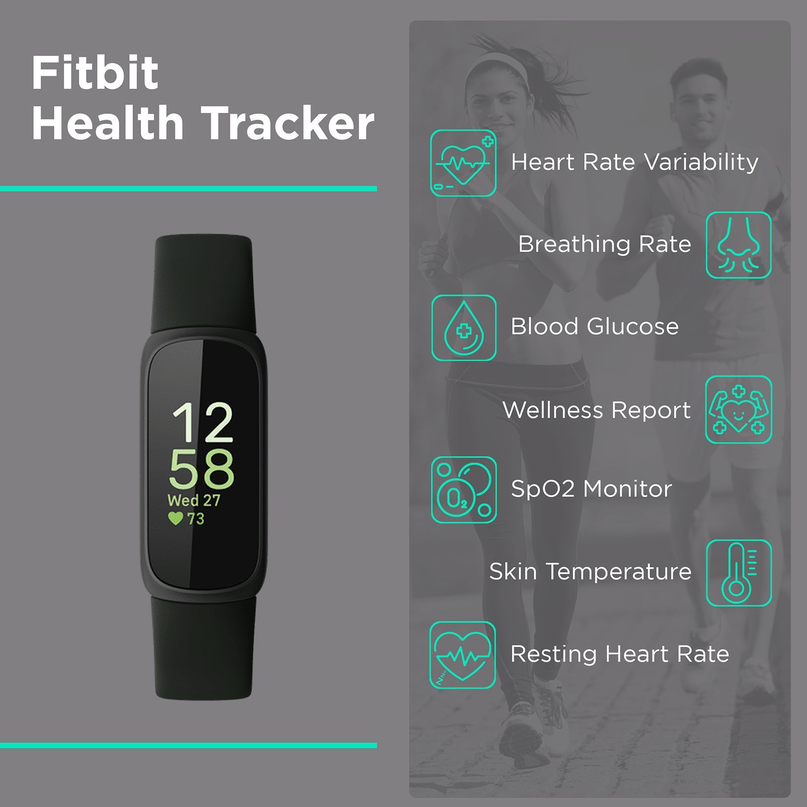 fitbit Inspire 3 Fitness Tracker with Stress Management (0.74 Inch Always-On AMOLED Display, Water Resistant, Midnight Zen Strap) fitbit Inspire 3 Fitness Tracker with Stress Management (0.74 Inch Always-On AMOLED Display, Water Resistant, Midnight Zen Strap)_5
