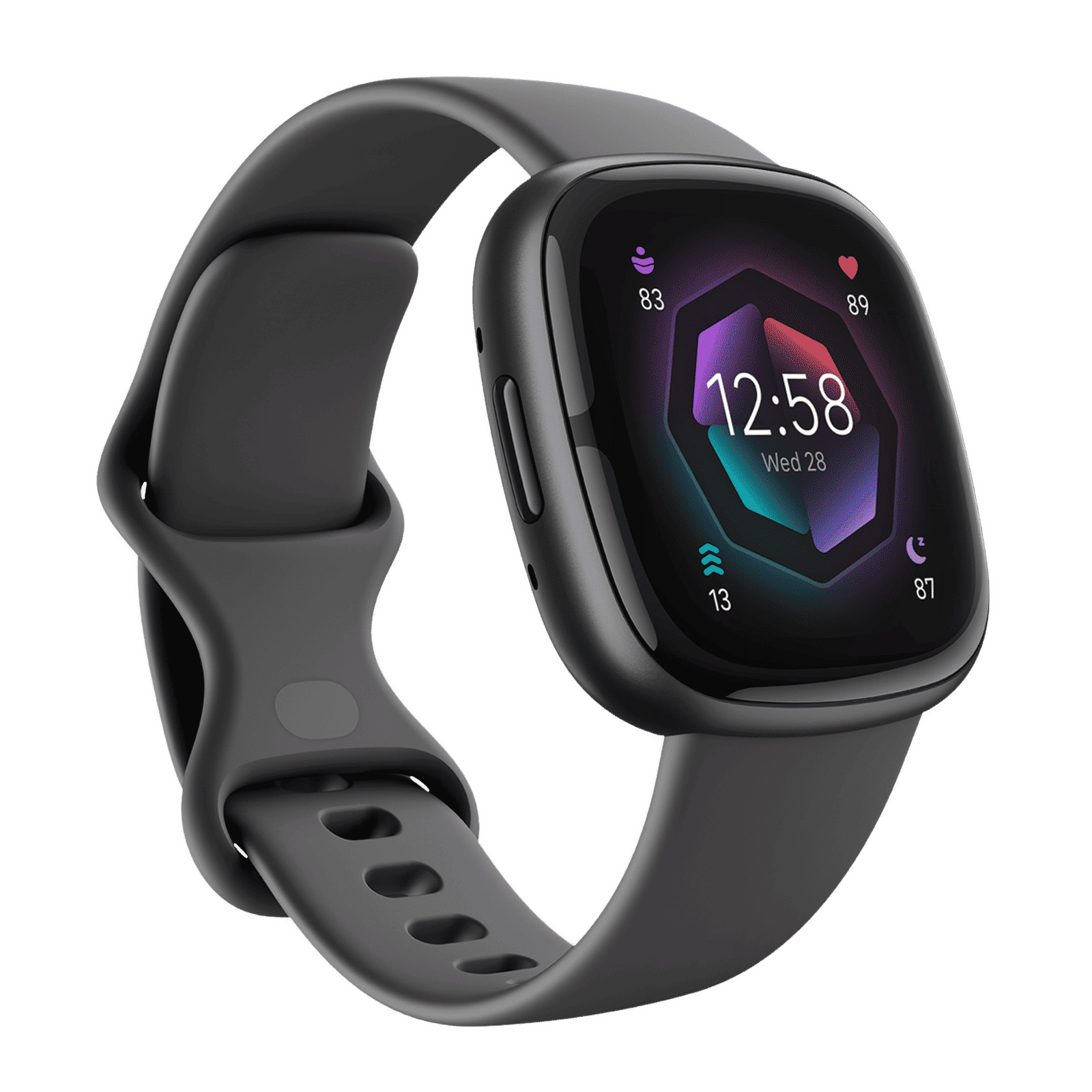 fitbit Sense 2 Smartwatch with Activity Tracker (40.1mm Always-on Display, Water Resistant, Shadow Grey Strap)_4