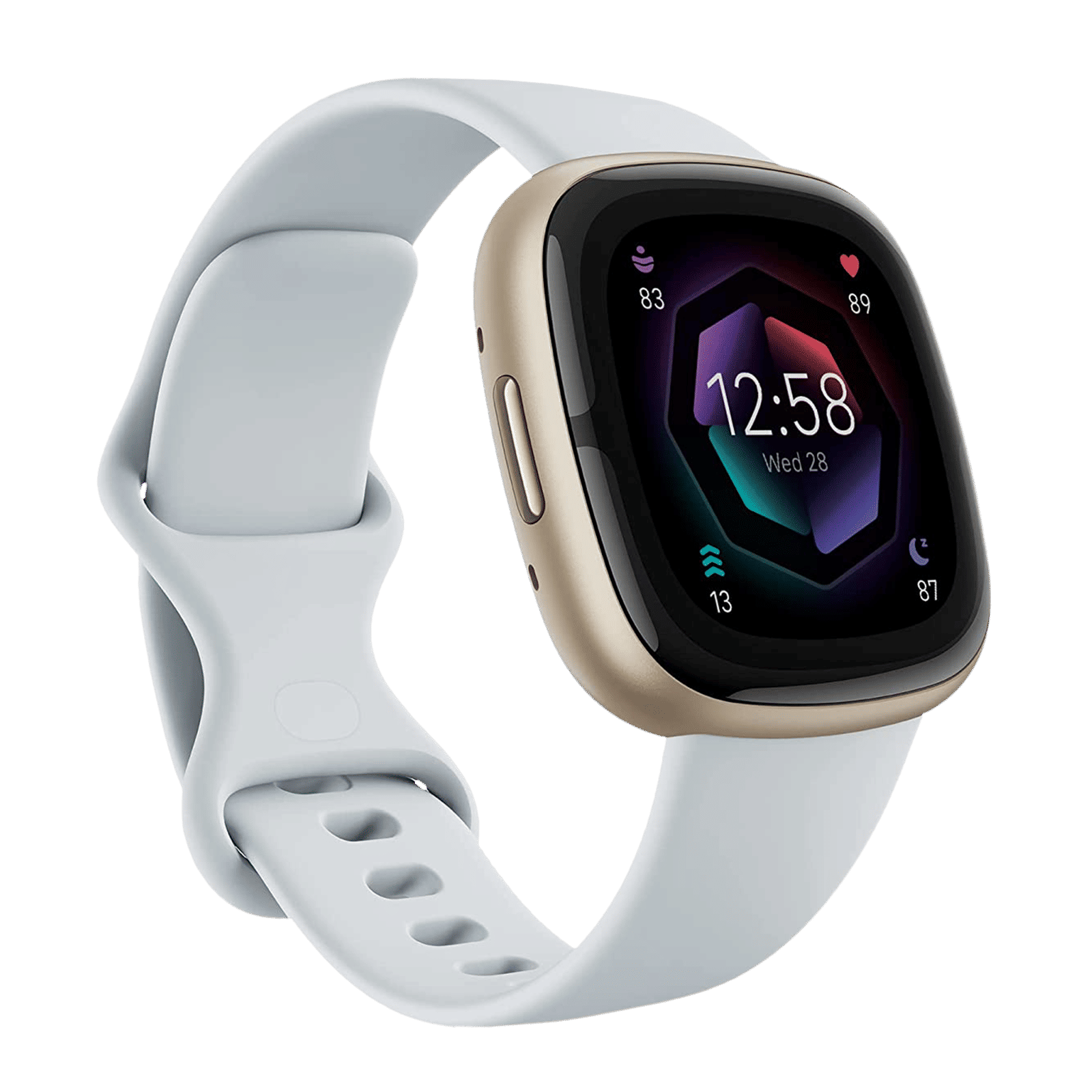 fitbit Sense 2 Smartwatch with Stress Management (1.58 Inch Always-On AMOLED Display, Water Resistant, Blue Mist Strap)_1