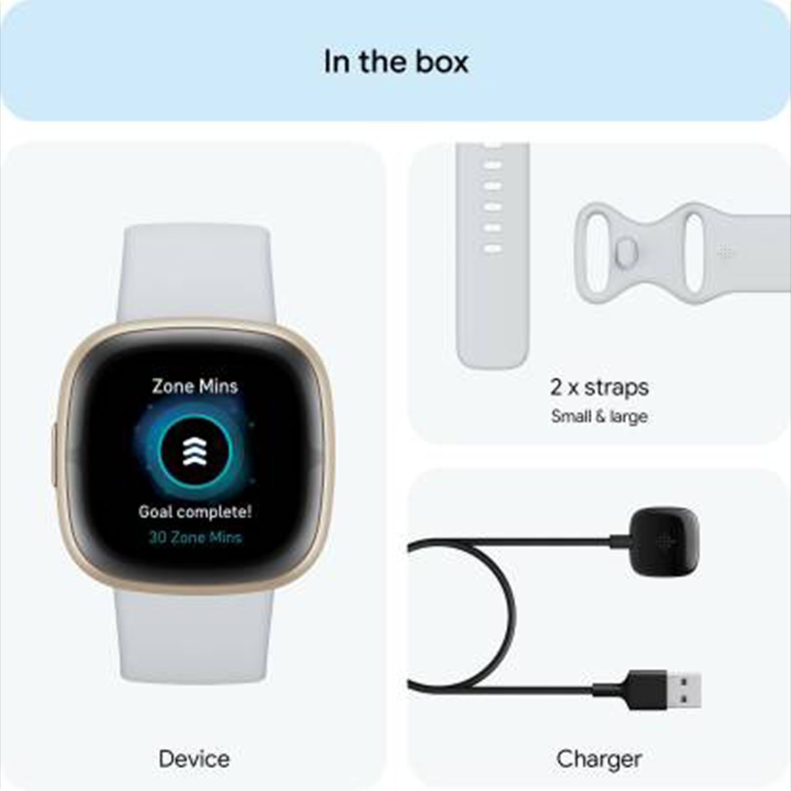 fitbit Sense 2 Smartwatch with Stress Management (1.58 Inch Always-On AMOLED Display, Water Resistant, Blue Mist Strap)_13