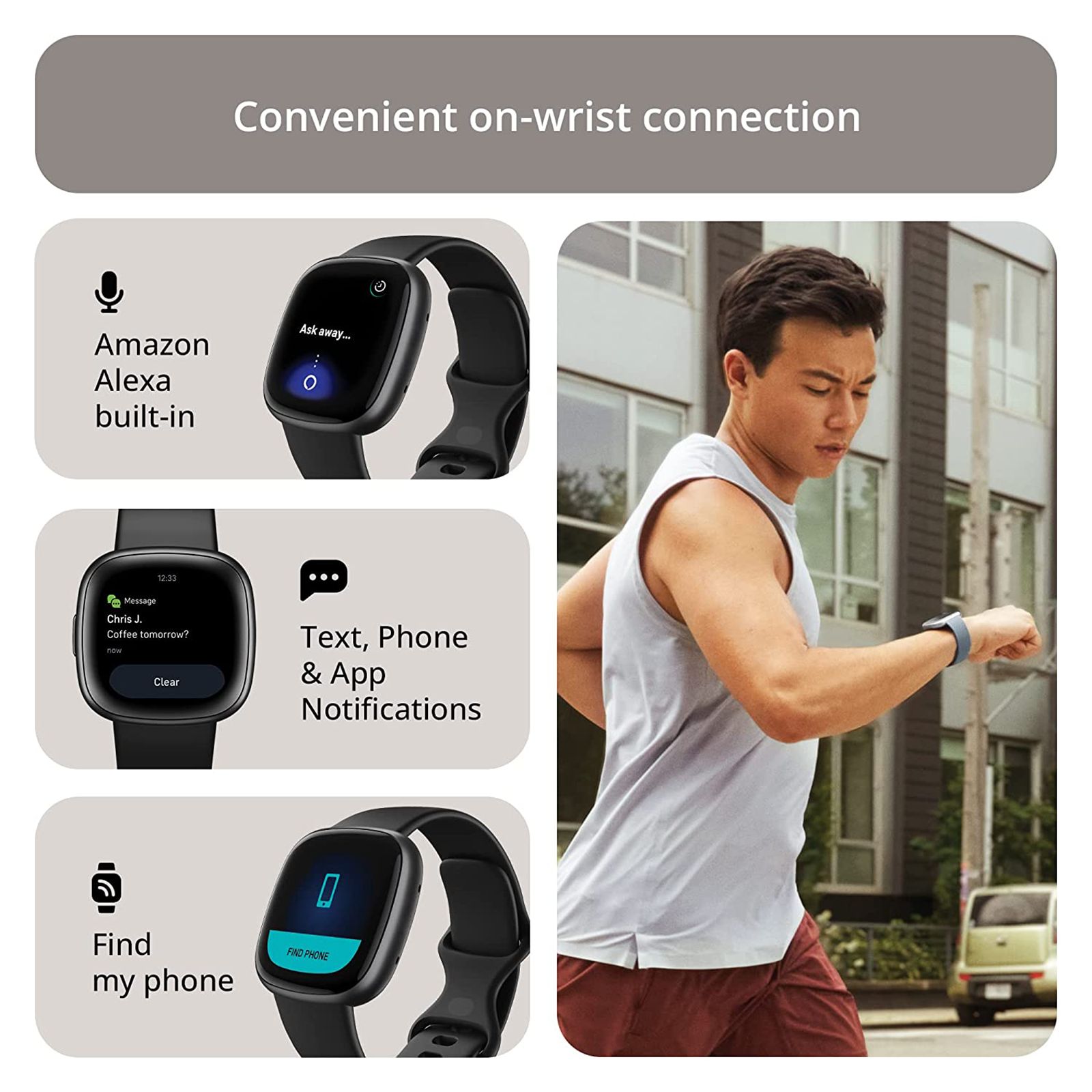 fitbit Versa 4 Smartwatch with Sleep Tools (1.58 Inch Always-On AMOLED Display, 50 Meter Water Resistant, Black Strap)_11