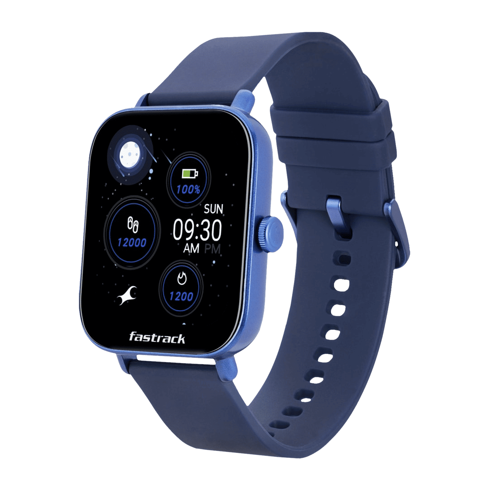 Fastrack Reflex VOX 2.0 Smartwatch with Bluetooth Calling (45mm TFT-LED Display, IP68 Water Resistant, Dark Blue Strap) Fastrack Reflex VOX 2.0 Smartwatch with Bluetooth Calling (45mm TFT-LED Display, IP68 Water Resistant, Dark Blue Strap)_4