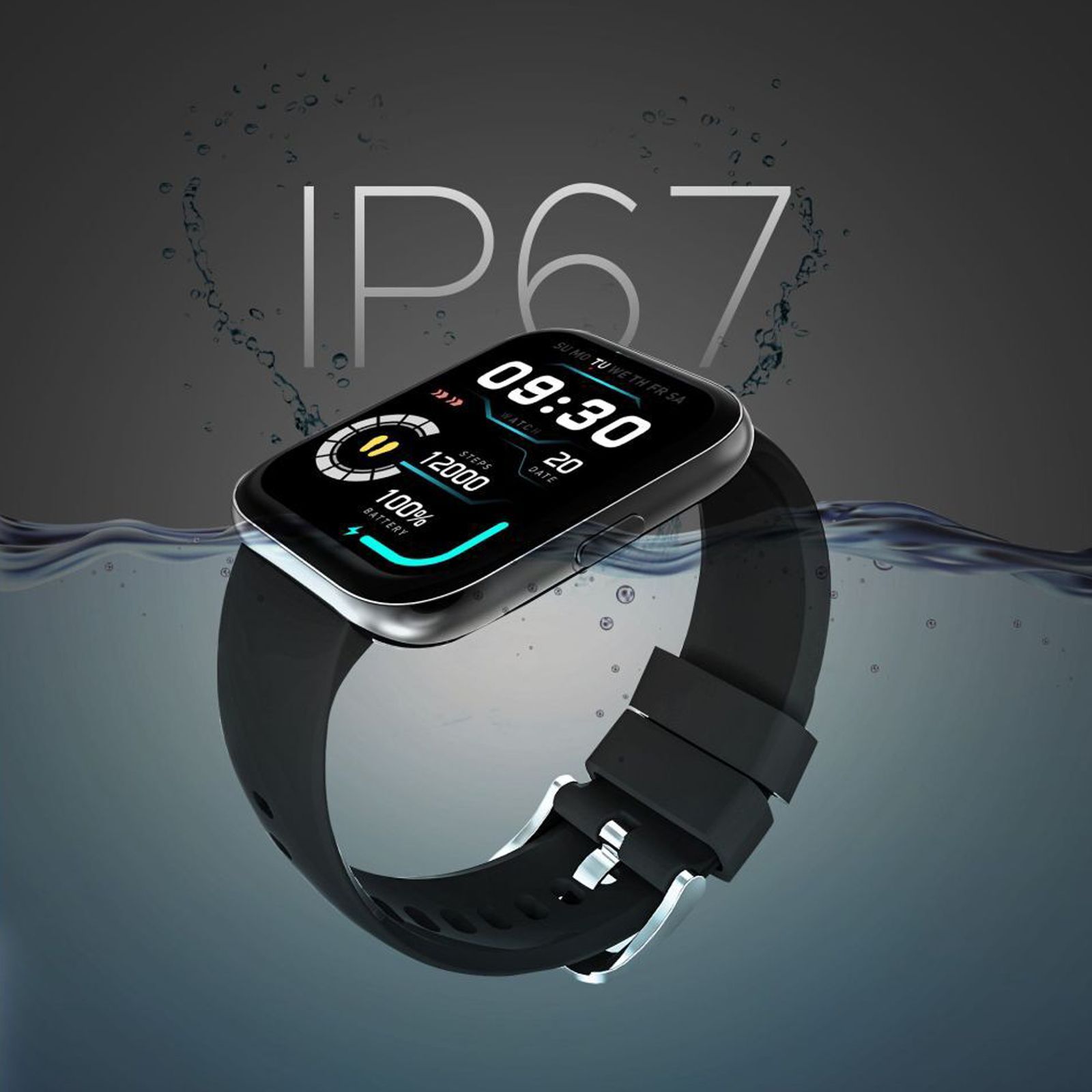 FIRE-BOLTT Celcius BSW059 Smartwatch with Activity Tracker (48.5mm Display, IP67 Water Resistant, Black Strap)_6