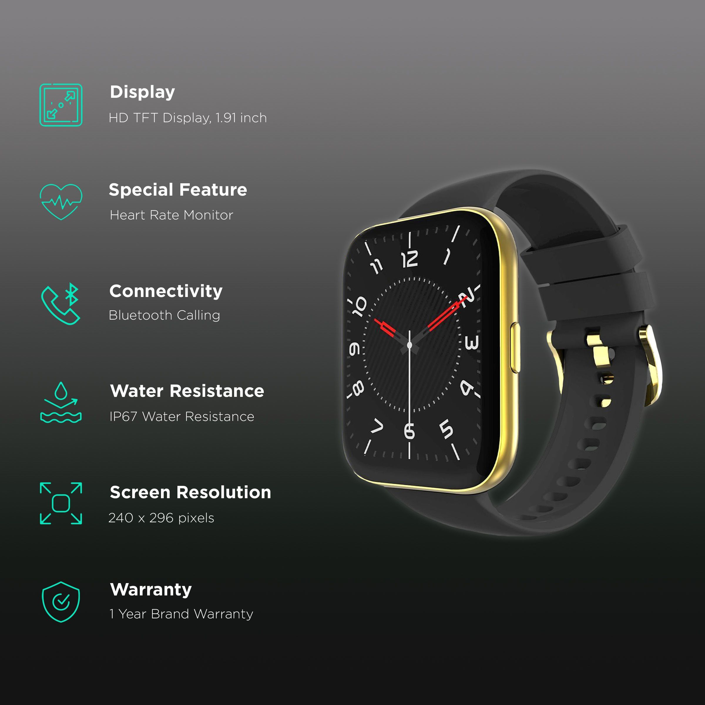 FIRE-BOLTT Celcius BSW059 Smartwatch with Activity Tracker (48.5mm Display, IP67 Water Resistant, Black Strap) FIRE-BOLTT Celcius BSW059 Smartwatch with Activity Tracker (48.5mm Display, IP67 Water Resistant, Black Strap)_2