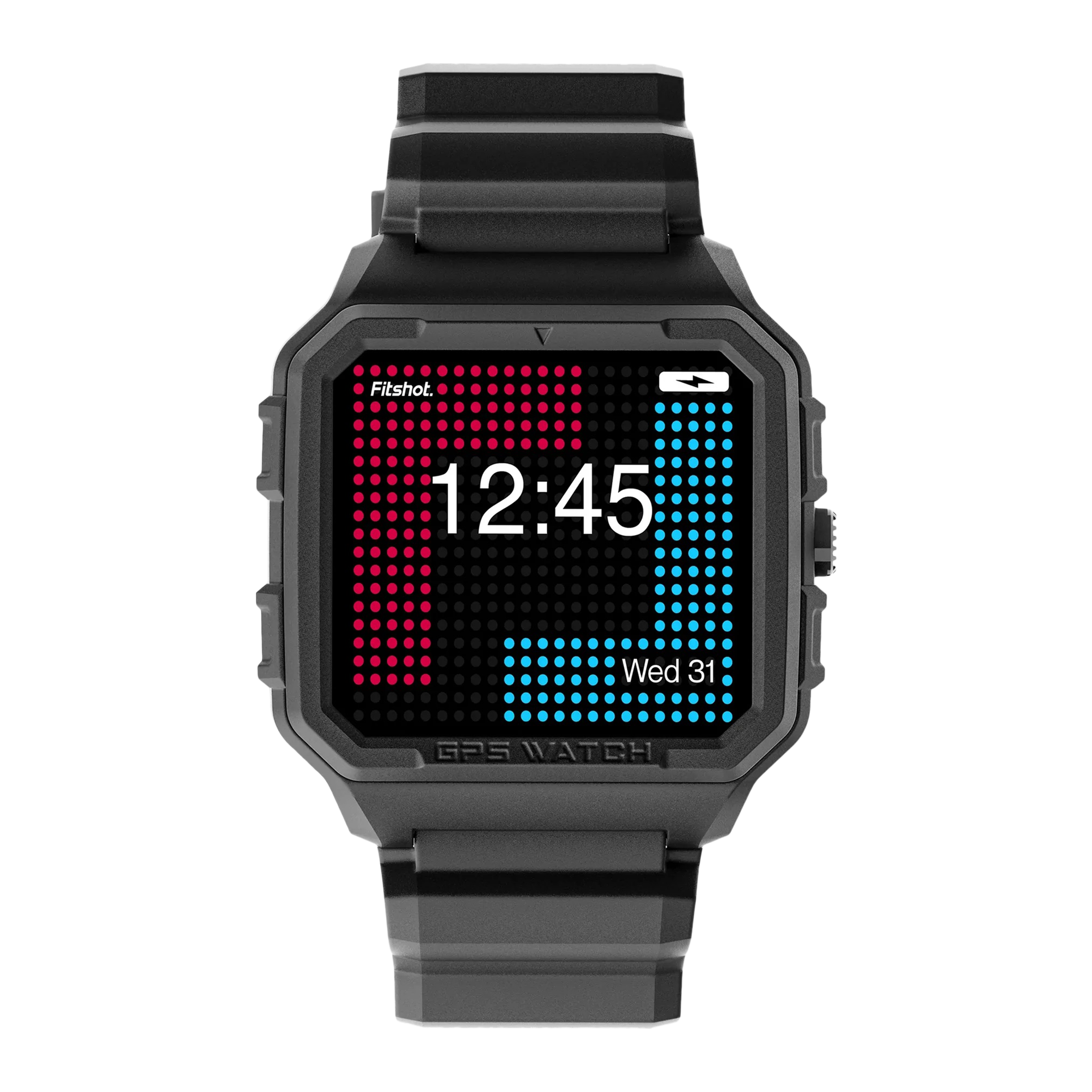 Fitshot Axis Smartwatch with Activity Tracker (38.6mm Cosmic Display, 5ATM Water Resistant, Black Strap)_1