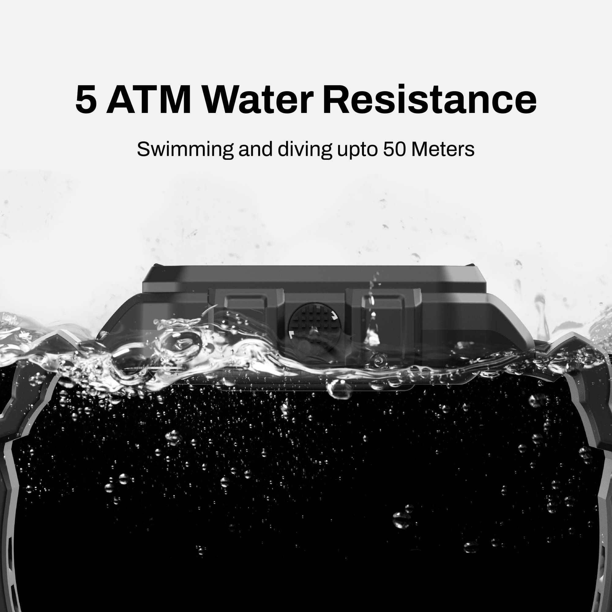 Fitshot Axis Smartwatch with Activity Tracker (38.6mm Cosmic Display, 5ATM Water Resistant, Black Strap)_11