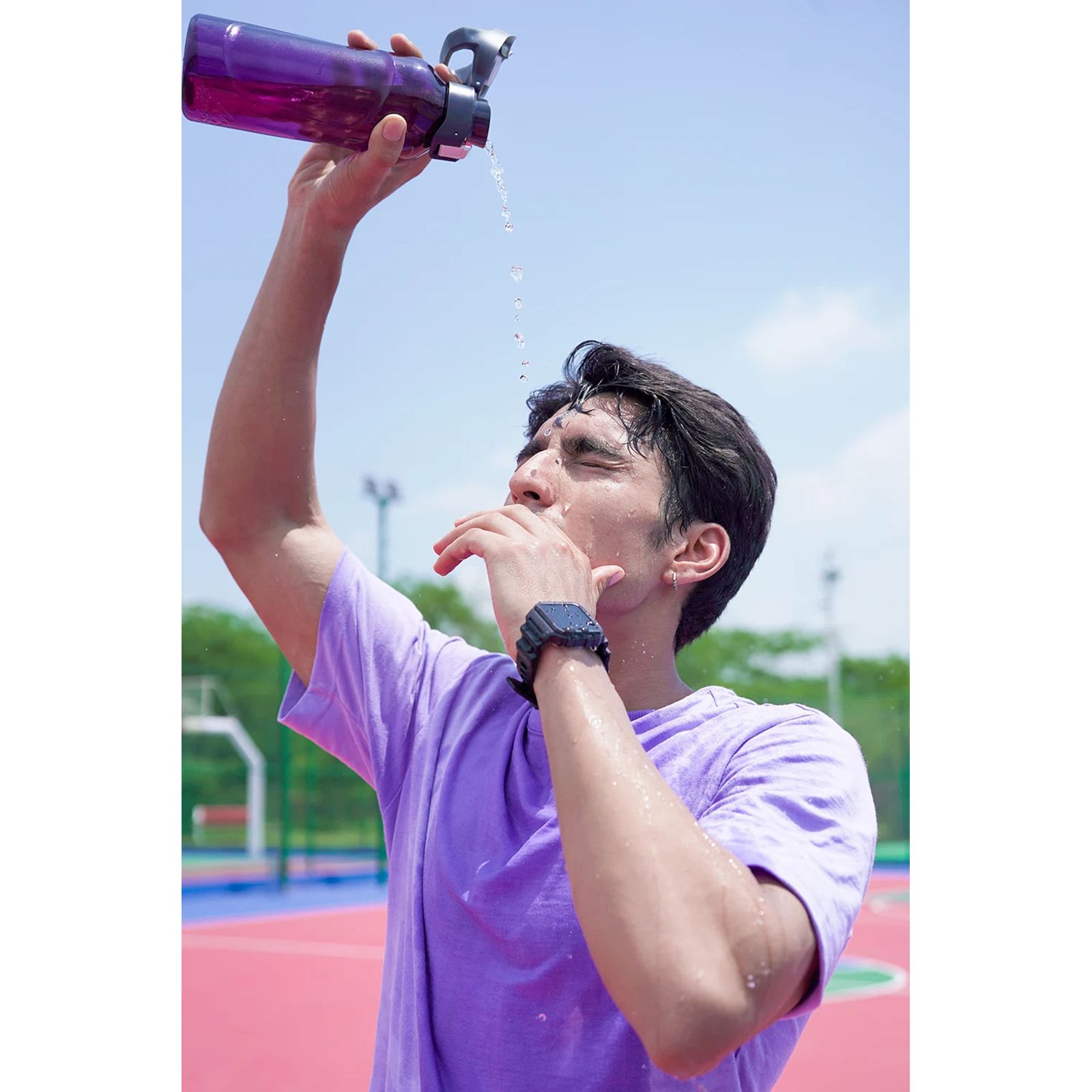 Fitshot Axis Smartwatch with Activity Tracker (38.6mm Cosmic Display, 5ATM Water Resistant, Black Strap)_6