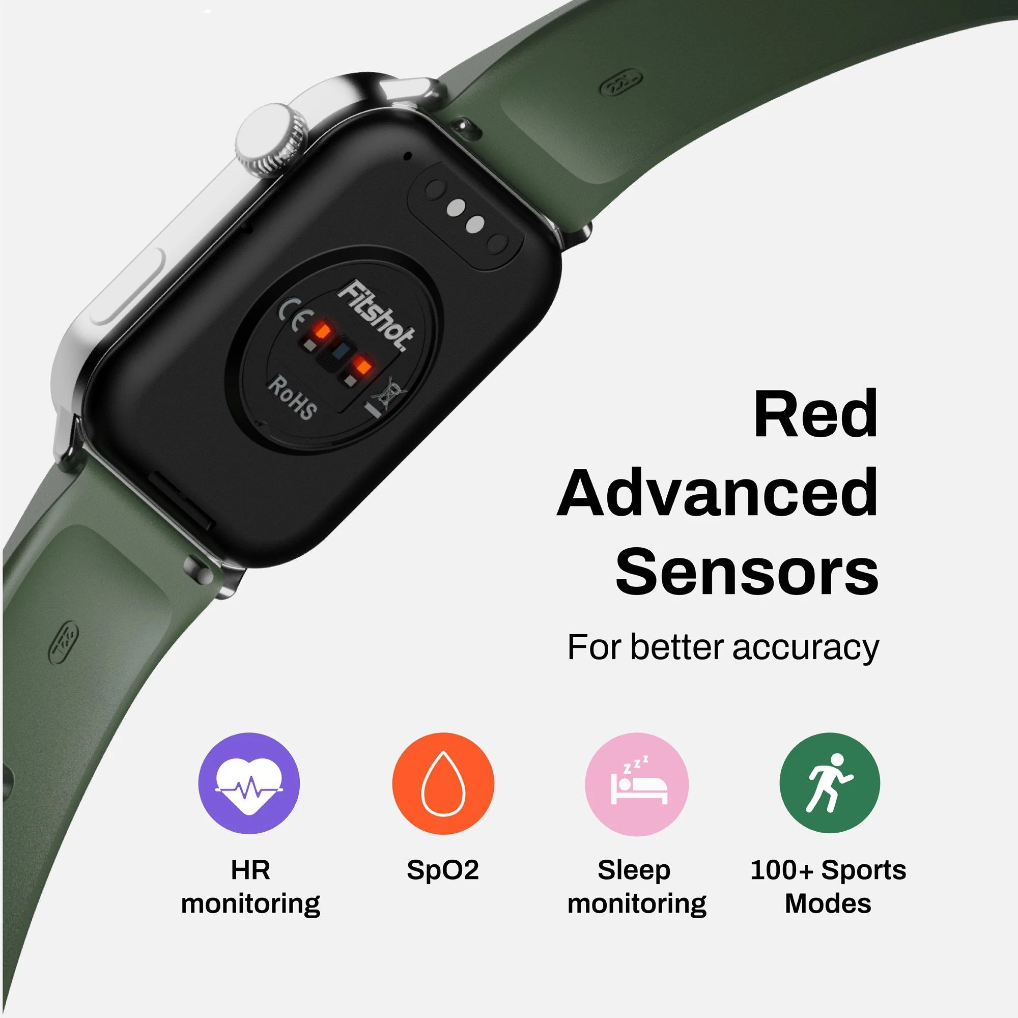 Fitshot Crystal Smartwatch with Bluetooth Calling (45.72mm AMOLED Display, IP68 Water Resistant, Metallic Black Strap)_8