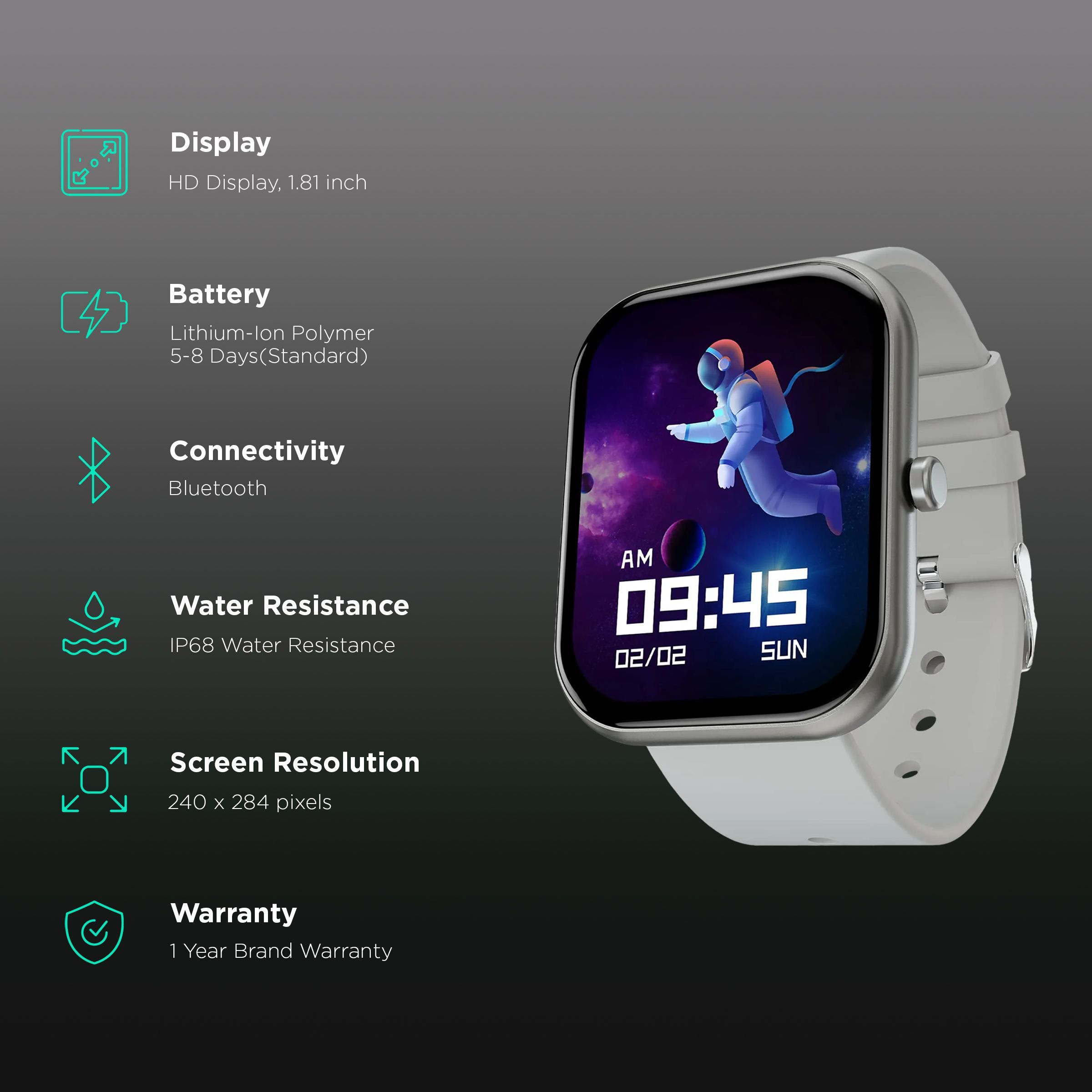 FIRE-BOLTT Dazzle Plus BSW037 Smartwatch with Activity Tracker (46mm HD Display, IP68 Water Resistant, Silver Strap) FIRE-BOLTT Dazzle Plus BSW037 Smartwatch with Activity Tracker (46mm HD Display, IP68 Water Resistant, Silver Strap)_2