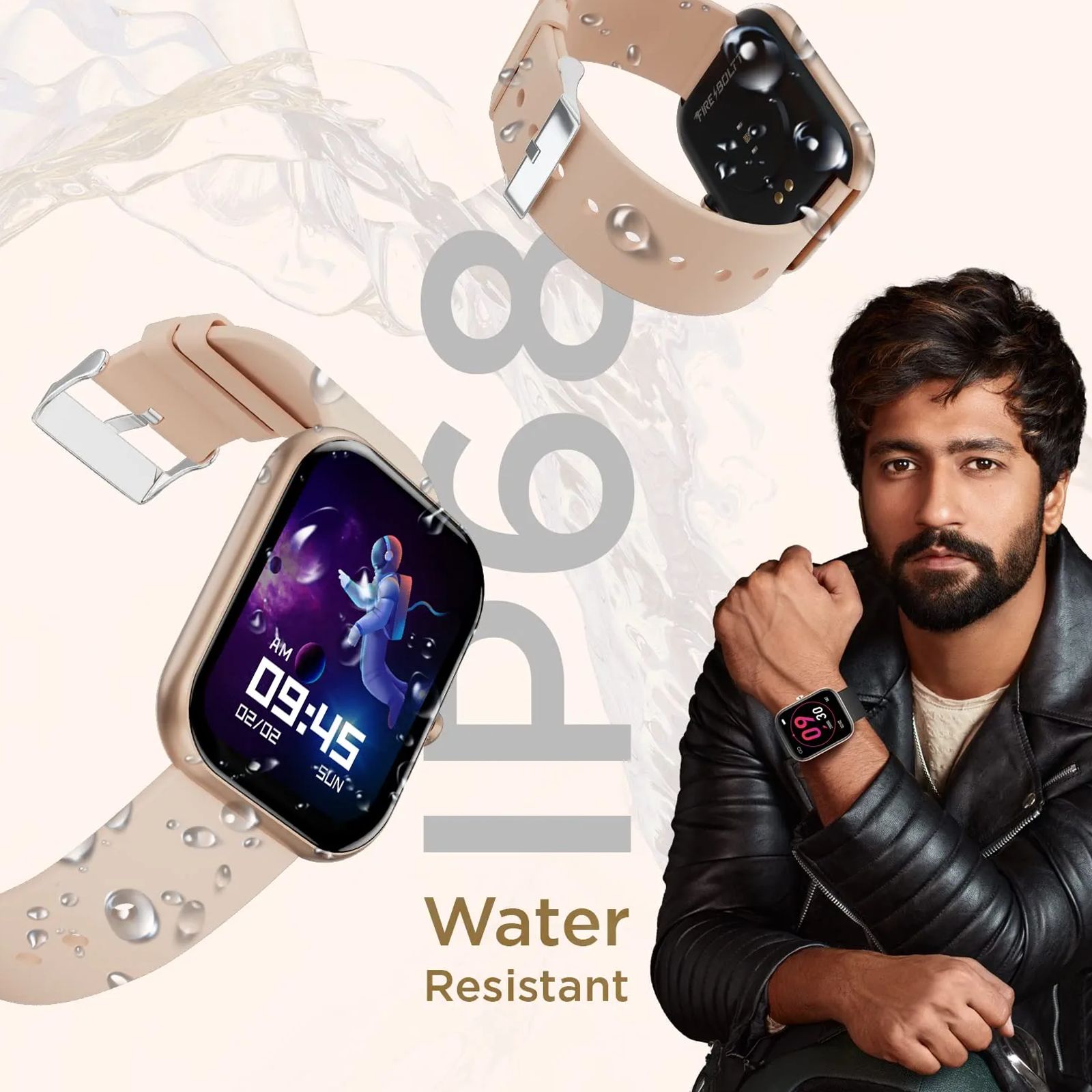 FIRE-BOLTT Dazzle Plus BSW037 Smartwatch with Activity Tracker (46mm HD Display, IP68 Water Resistant, Beige Strap)_6