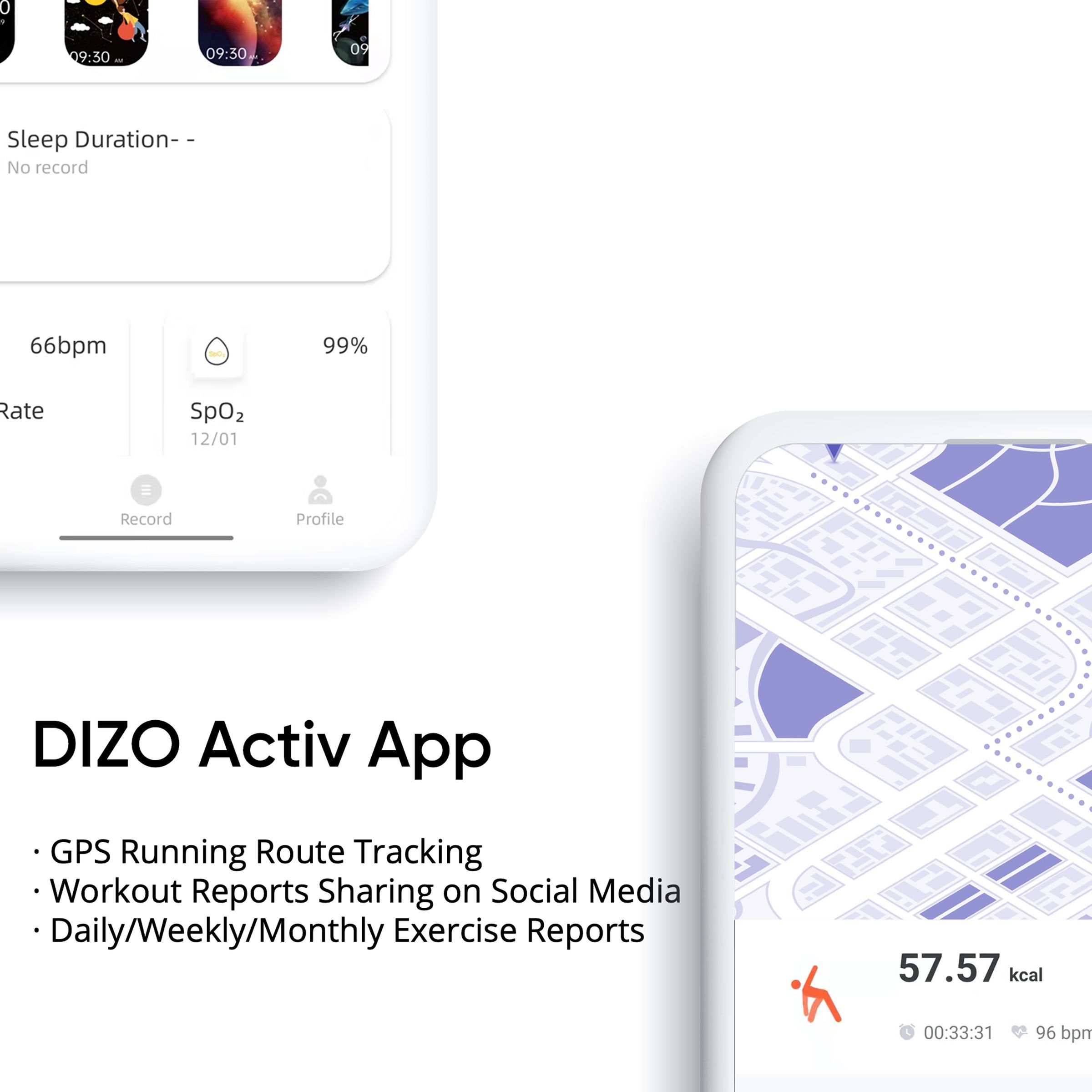 DIZO by realme TechLife Watch R Talk Go Smartwatch with Activity Tracker (35mm Display, Water Resistant, Silver White Strap)_10