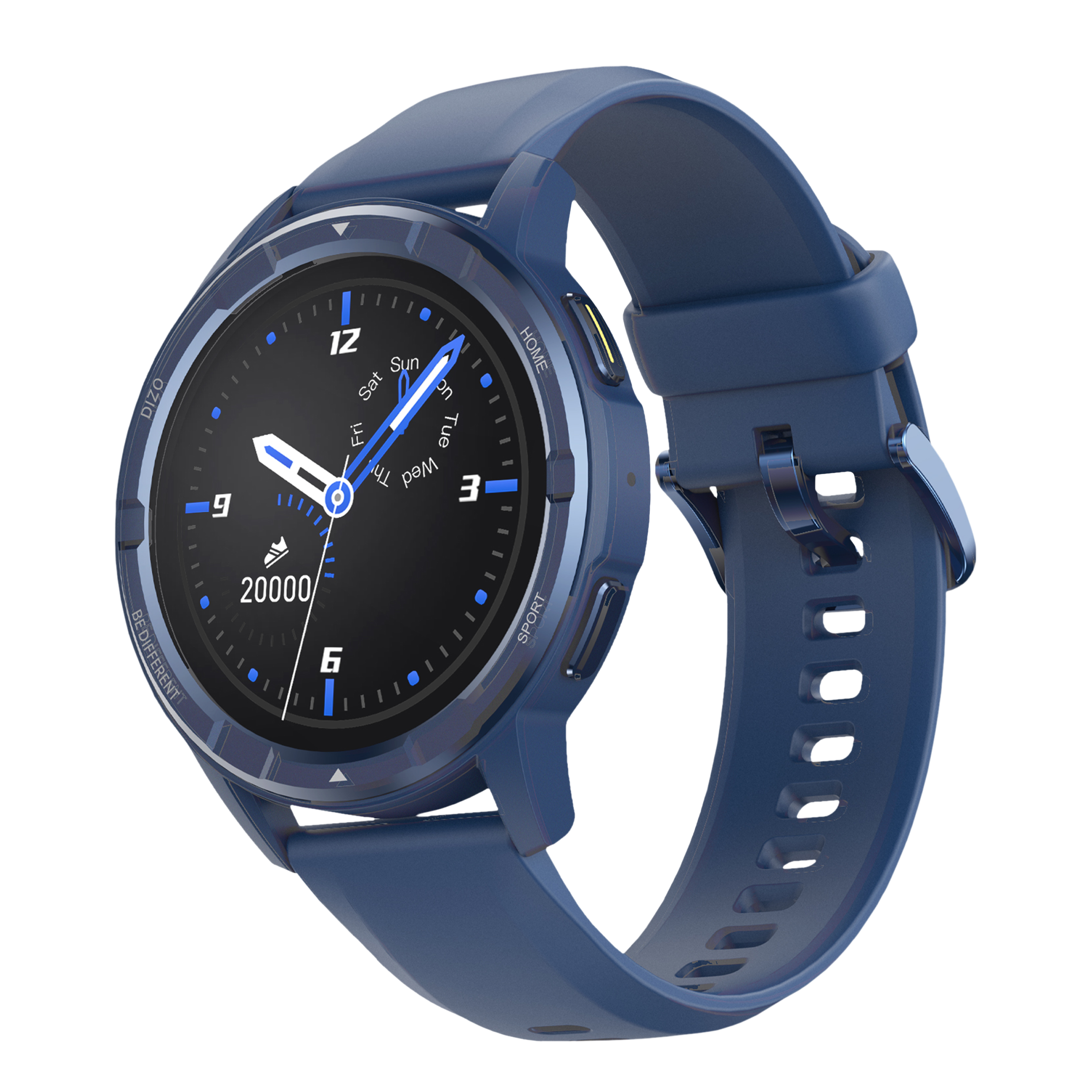 DIZO by realme TechLife Watch R Talk Go Smartwatch with Activity Tracker (35mm Display, Water Resistant, Thunder Blue Strap)_4