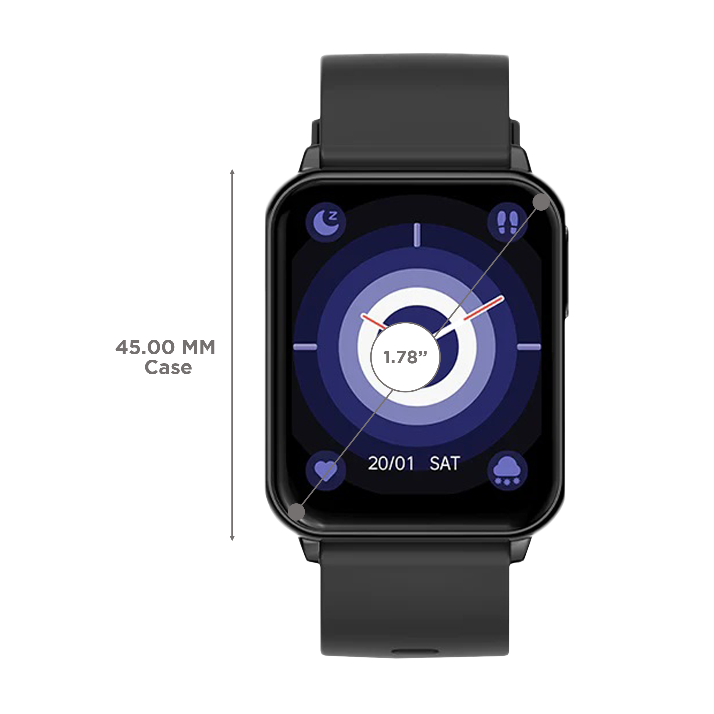 FIRE-BOLTT Hulk BSW052 Smartwatch with Bluetooth Calling (45mm AMOLED Display, IP67 Water Resistant, Black Strap) FIRE-BOLTT Hulk BSW052 Smartwatch with Bluetooth Calling (45mm AMOLED Display, IP67 Water Resistant, Black Strap)_3