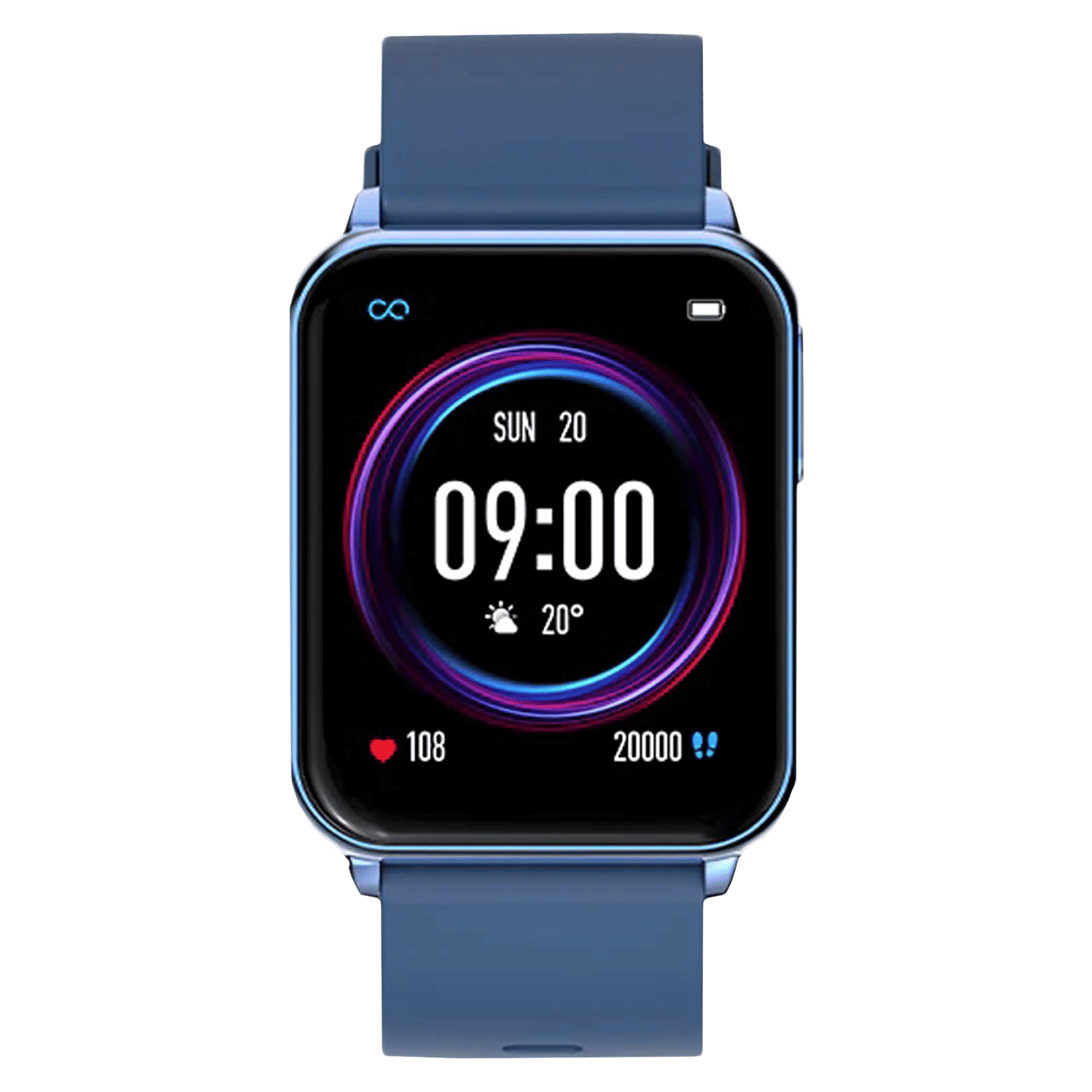 FIRE-BOLTT Hulk BSW052 Smartwatch with Bluetooth Calling (45mm AMOLED Display, IP67 Water Resistant, Blue Strap)_1