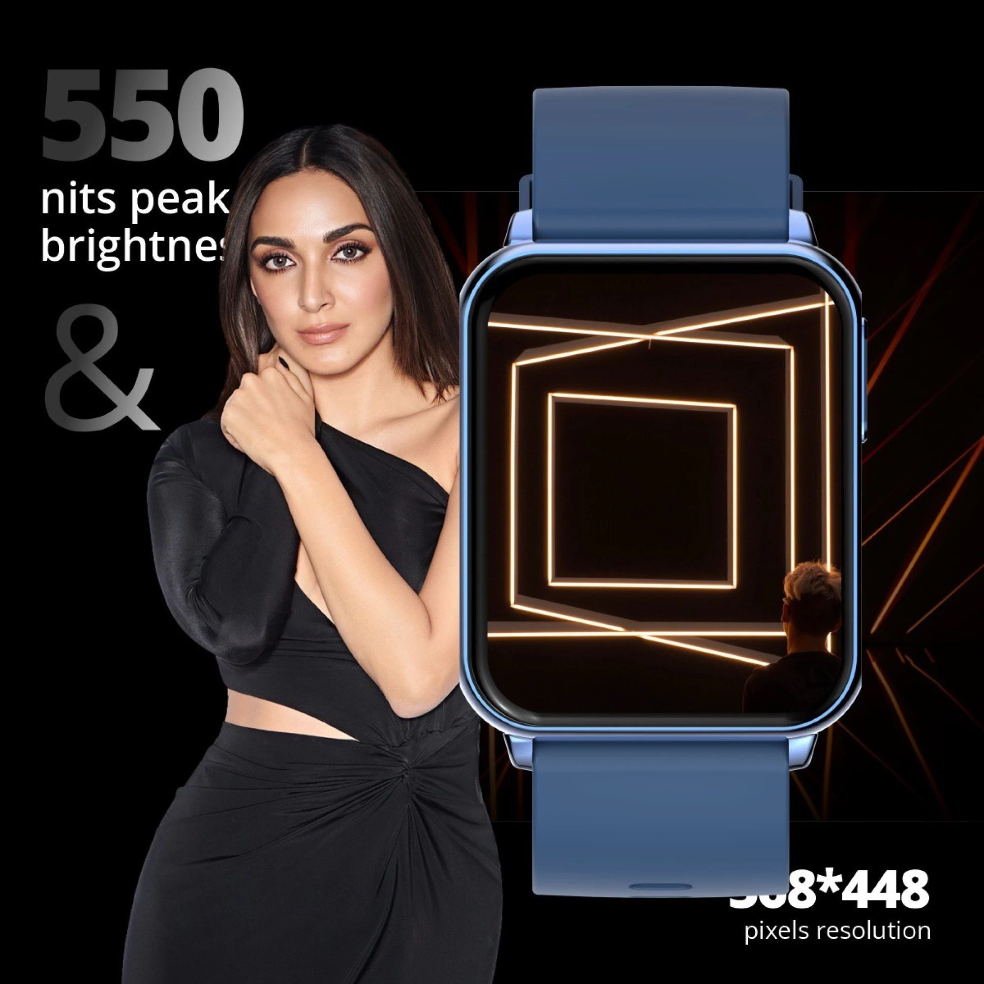 FIRE-BOLTT Hulk BSW052 Smartwatch with Bluetooth Calling (45mm AMOLED Display, IP67 Water Resistant, Blue Strap)_8