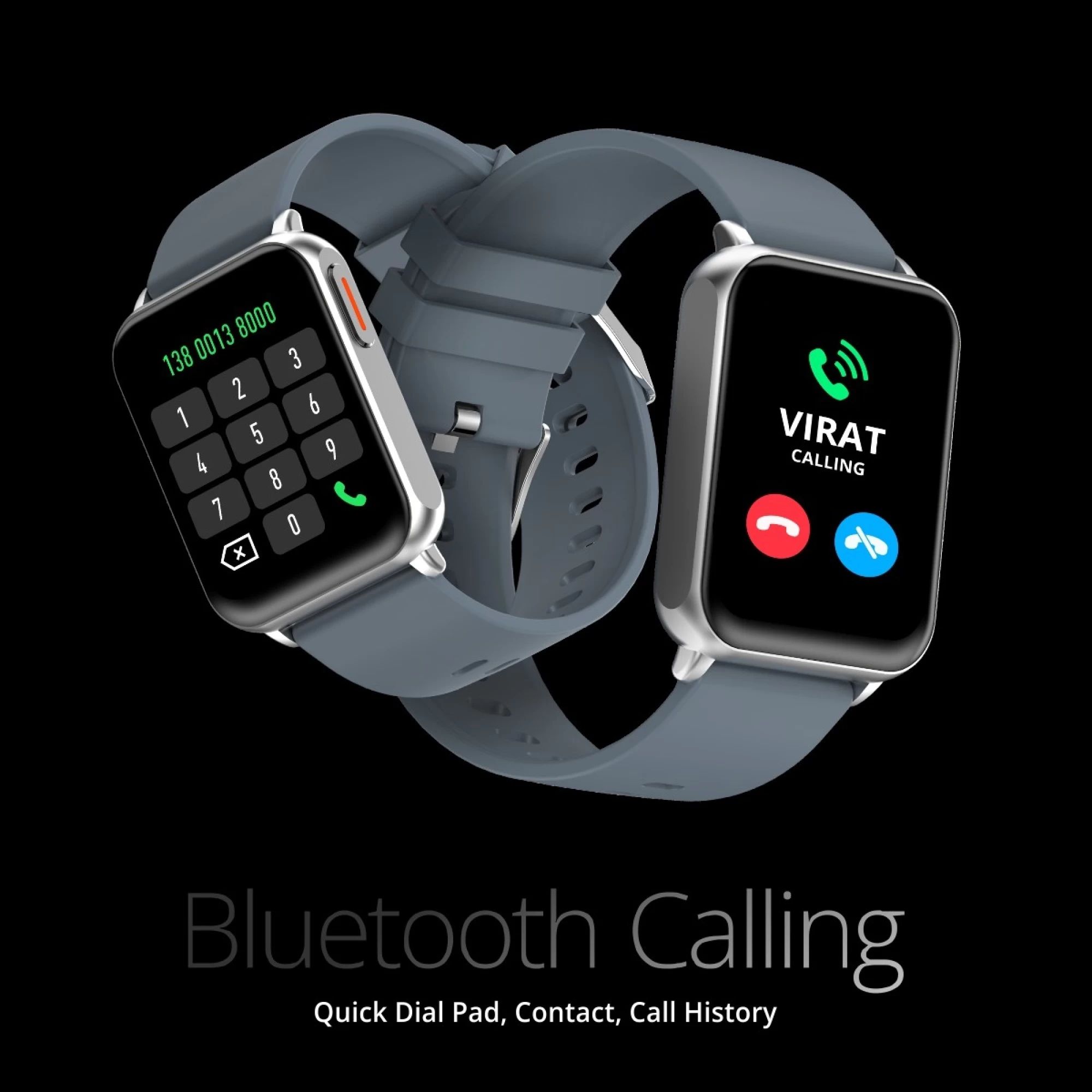 FIRE-BOLTT Hulk BSW052 Smartwatch with Bluetooth Calling (45mm AMOLED Display, IP67 Water Resistant, Grey Strap)_8