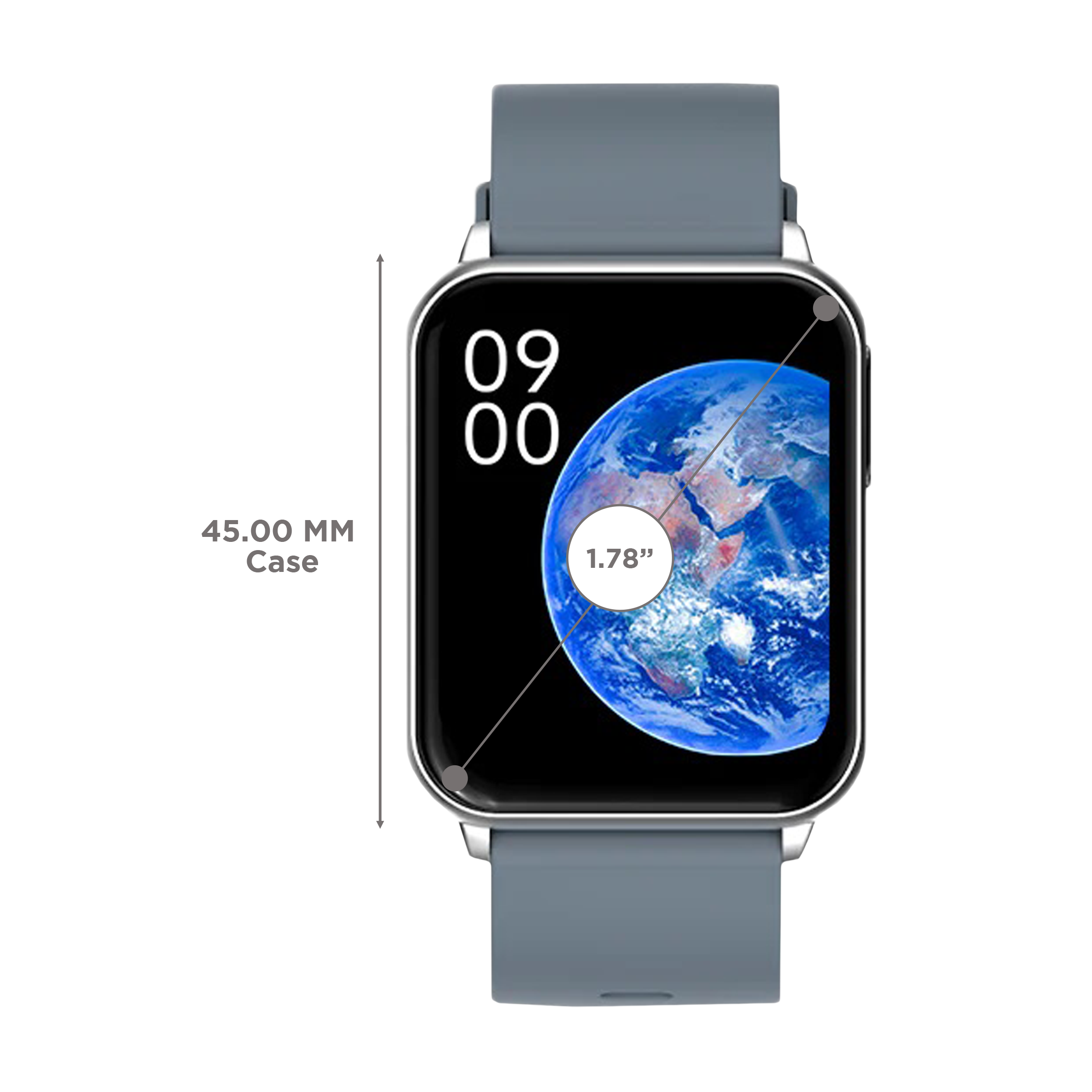 FIRE-BOLTT Hulk BSW052 Smartwatch with Bluetooth Calling (45mm AMOLED Display, IP67 Water Resistant, Grey Strap)_3