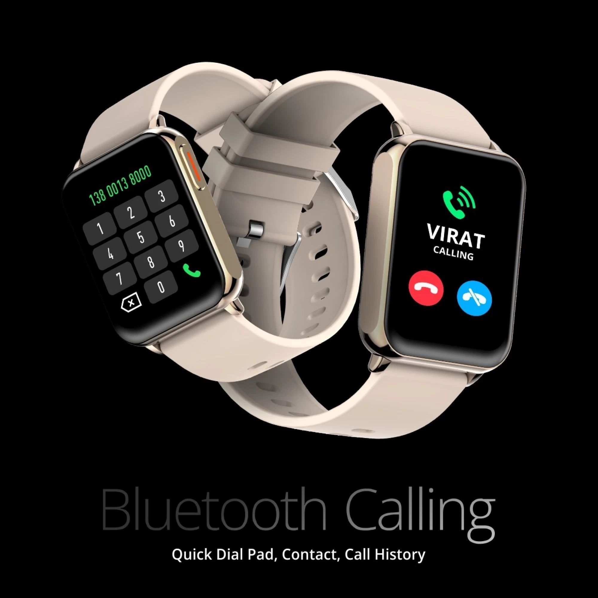 FIRE-BOLTT Hulk BSW052 Smartwatch with Bluetooth Calling (45mm AMOLED Display, IP67 Water Resistant, Gold Pink Strap)_7